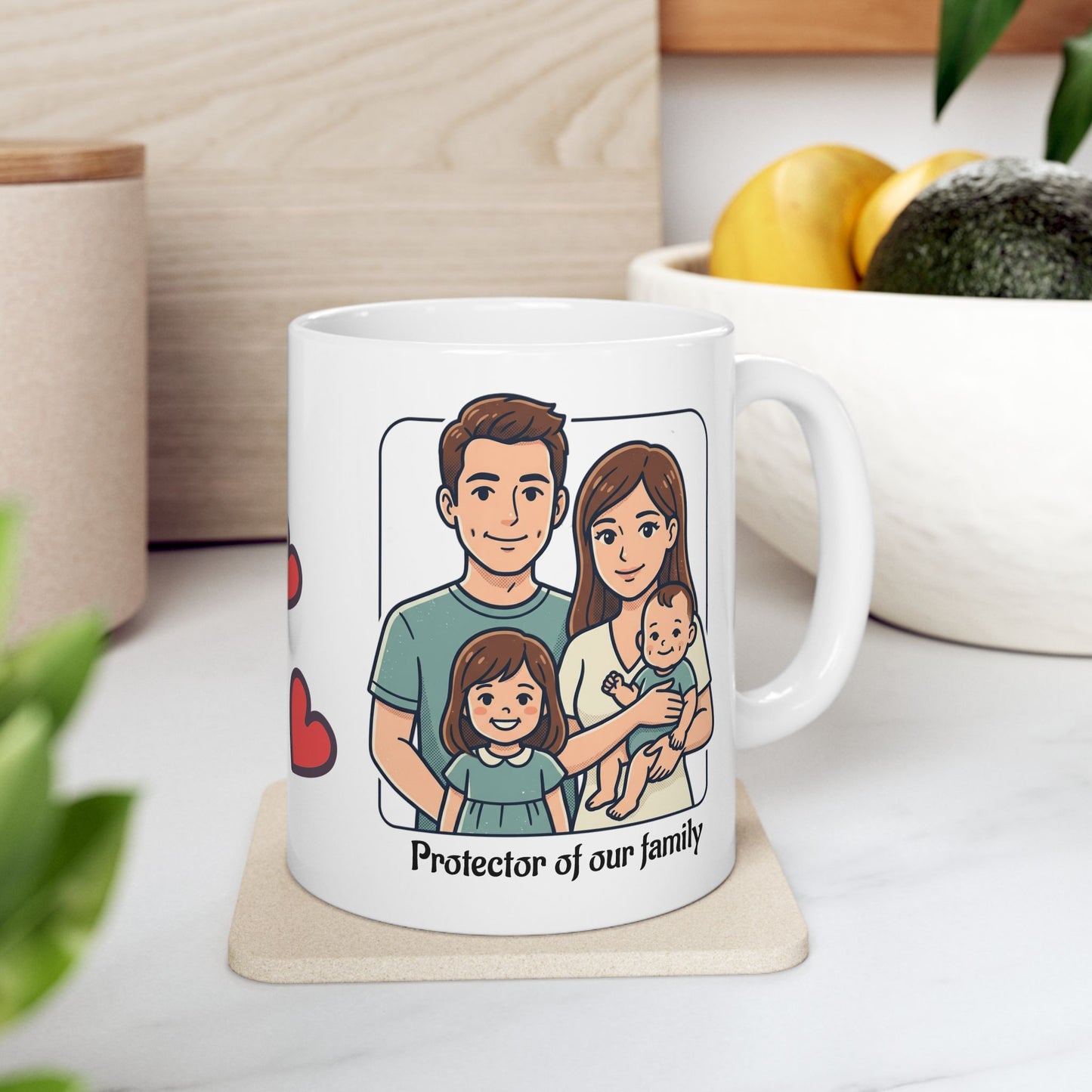 Mug for dad of our family, (11oz, 15oz)