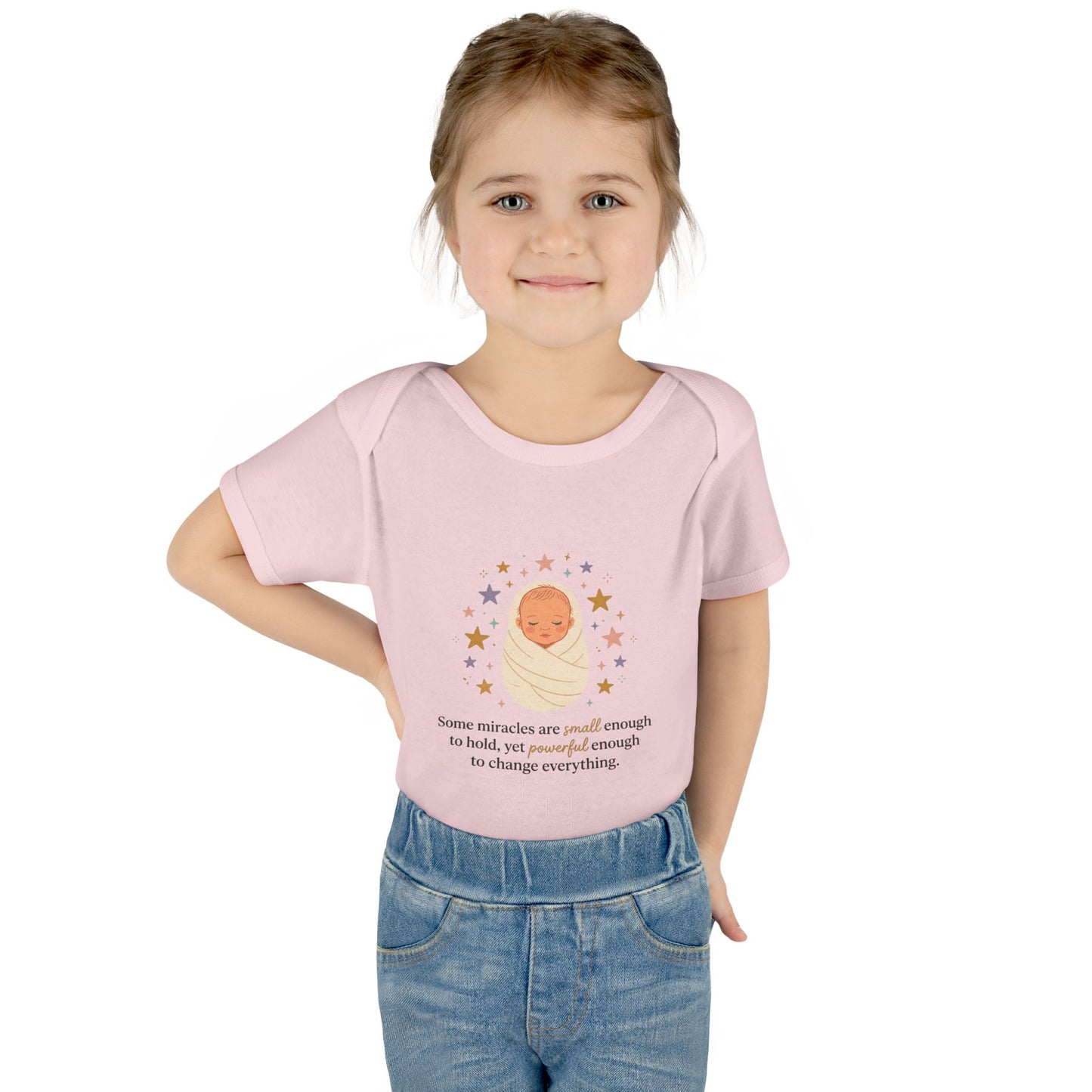 Newborn Swaddle Baby Bodysuit – "Some miracles are small enough to hold"