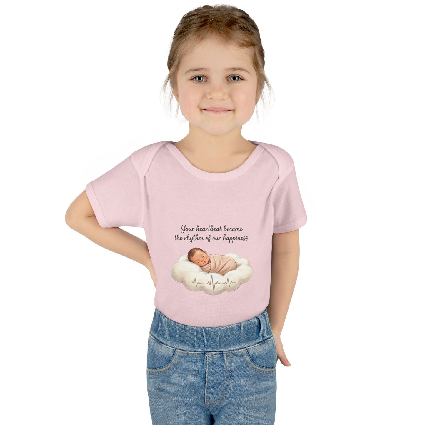 Infant Bodysuit — "Your heartbeat became the rhythm of our happiness" Newborn Baby Gift