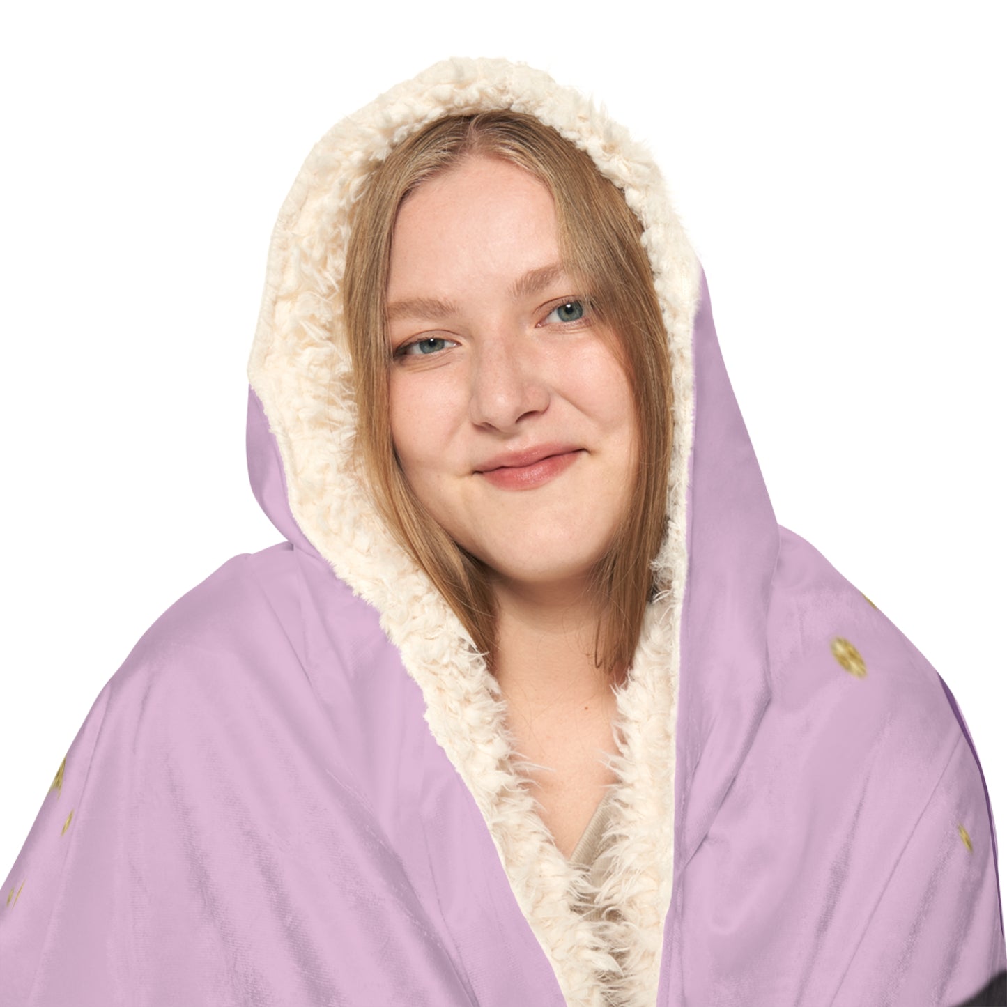 Unicorn Floral Hooded Snuggle Blanket — Pink Cozy Throw for Kids & Teens