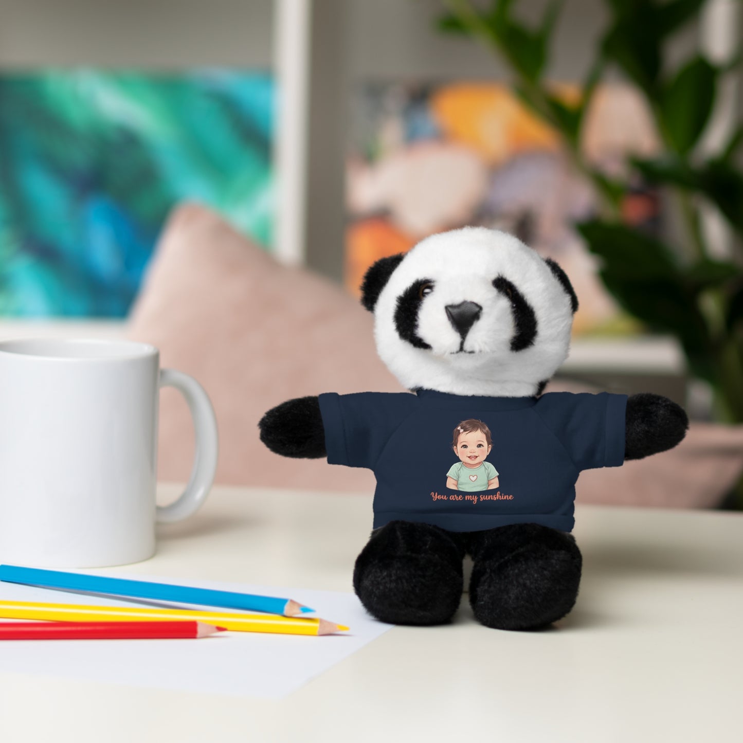 Baby Girl Stuffies with 'You are my sunshine' Tee
