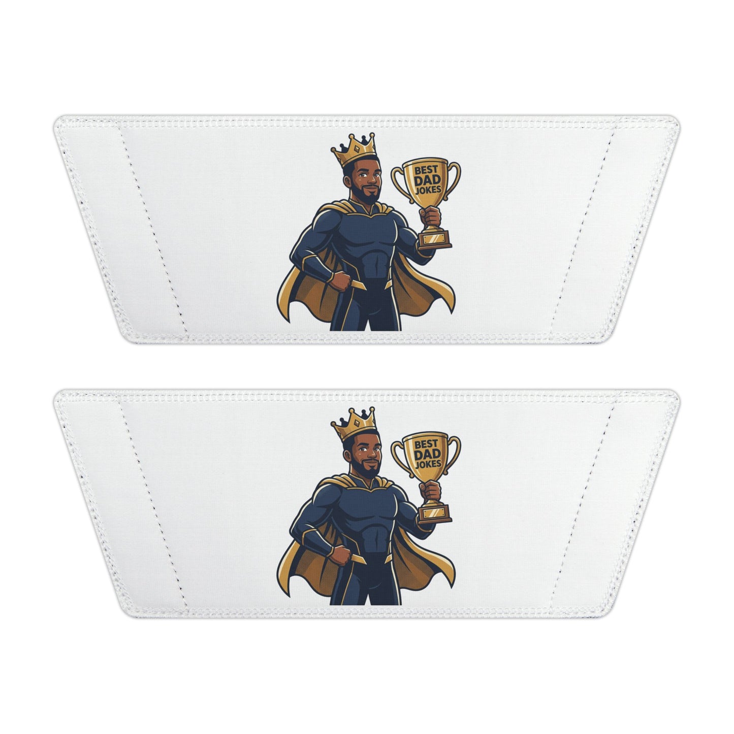 Slide Sandals — King of dad jokes Graphic Removable-Strap Pool Slides