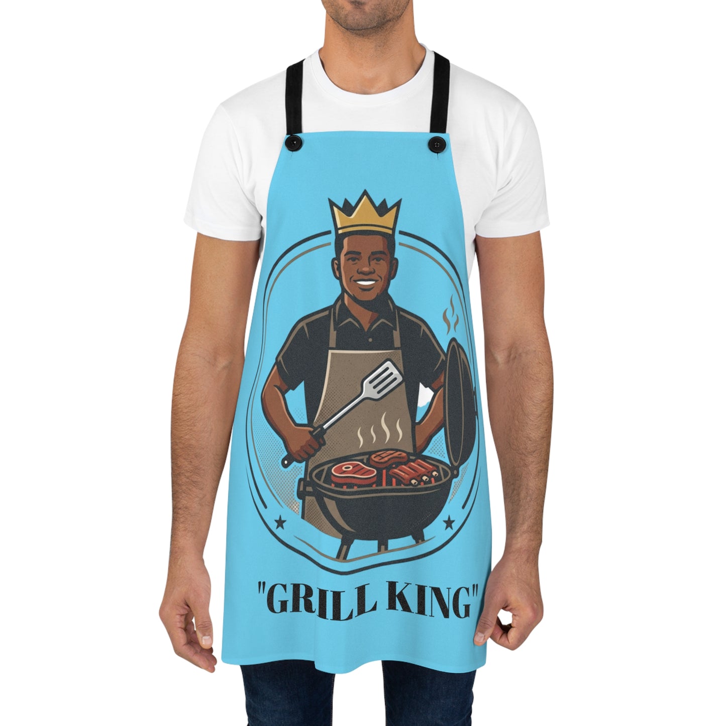 Grill King Apron | BBQ Chef Cooking Apron, Barbecue King Design