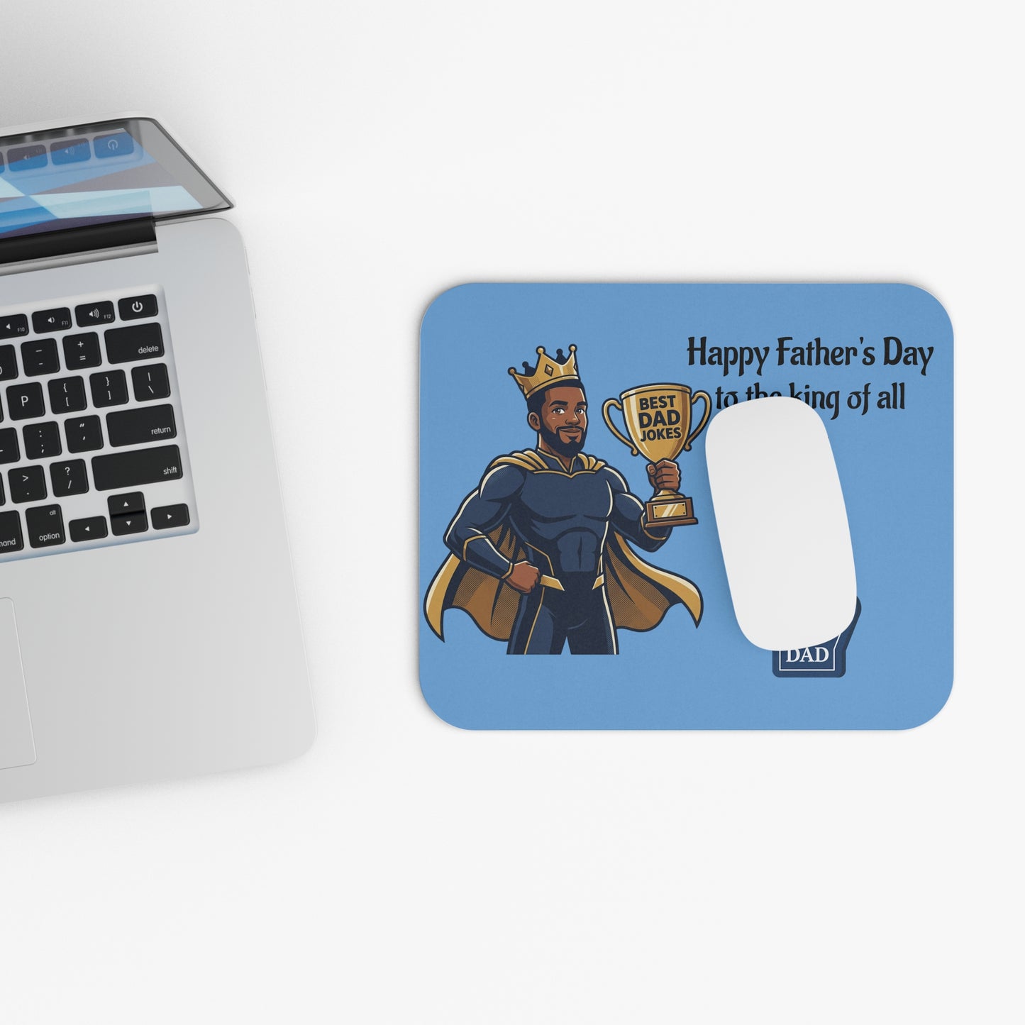 King of Dad Jokes Mouse Pad | Happy Fathers Day #1 Dad Design