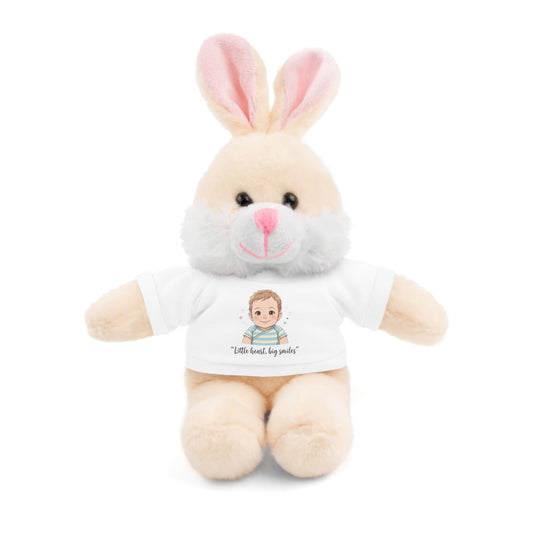 Baby Boy Stuffies with 'Little loved, big smile' Tee