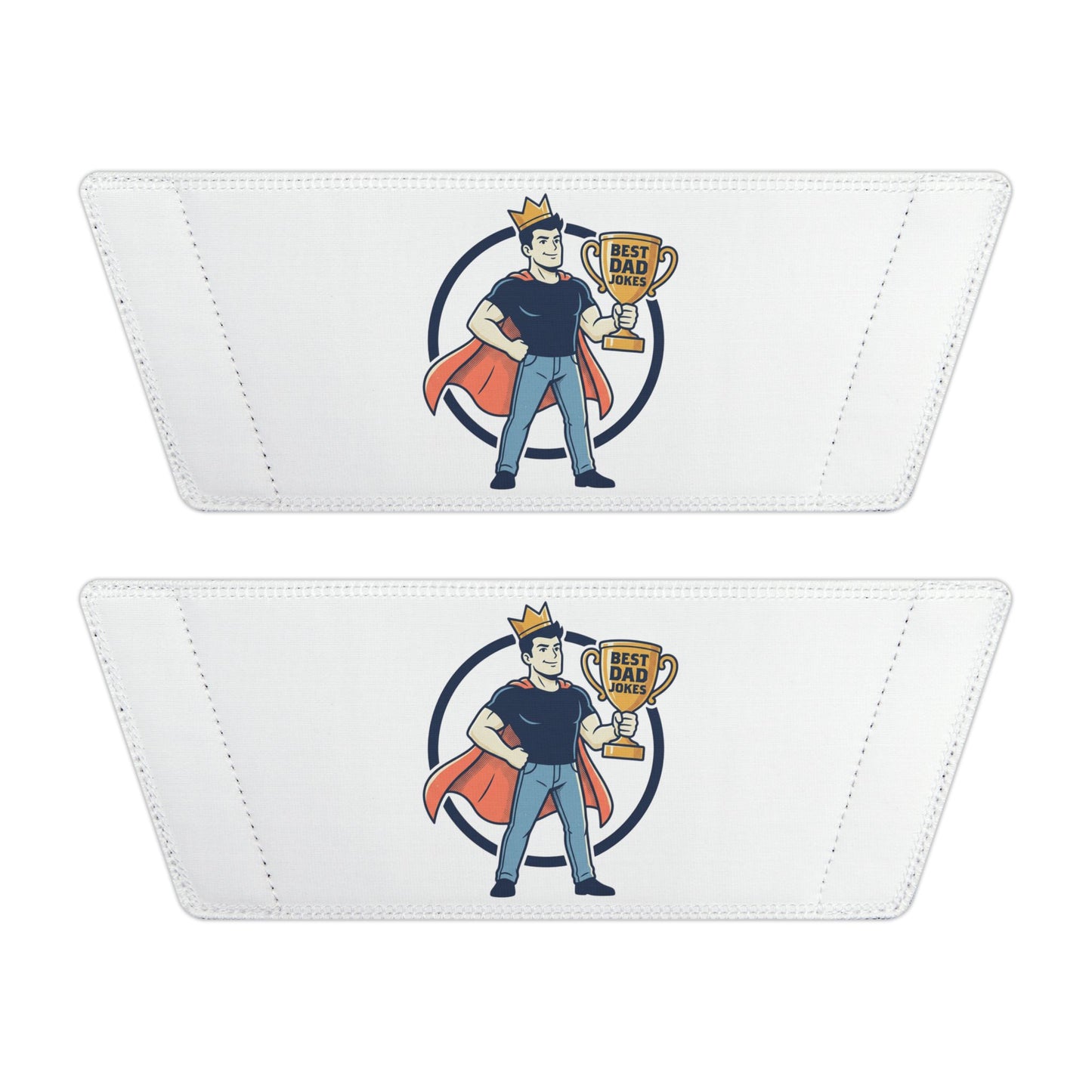 Slide Sandals — King of dad jokes Graphic Removable-Strap Pool Slides
