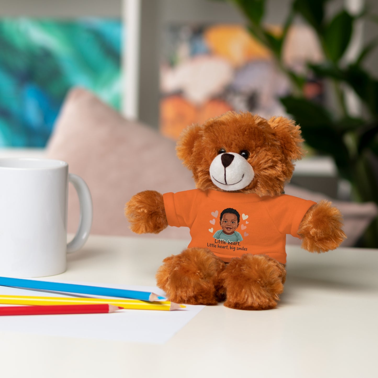 Baby Boy Stuffies with 'Little loved, big smile' Tee