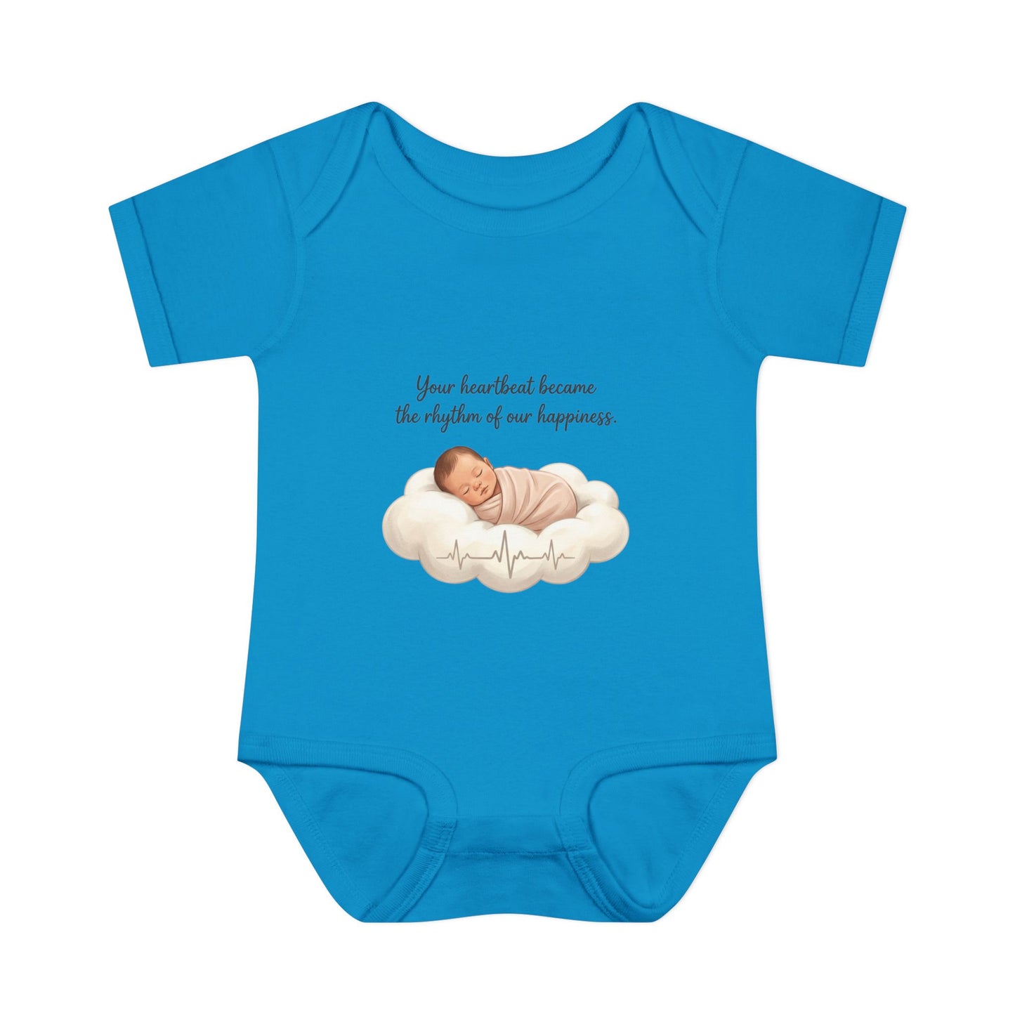 Infant Bodysuit — "Your heartbeat became the rhythm of our happiness" Newborn Baby Gift