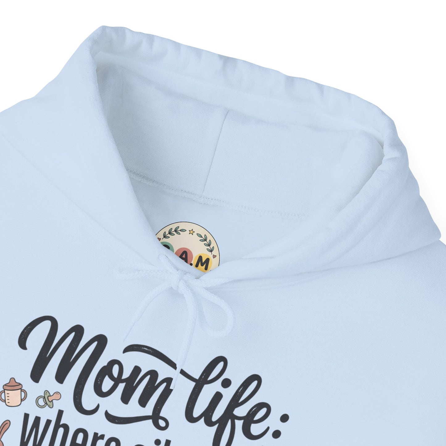 Mom Life Hoodie - "Mom Life: Where Silence Is Suspicious" Cozy Pullover for Moms, Funny Mother's Day Gift