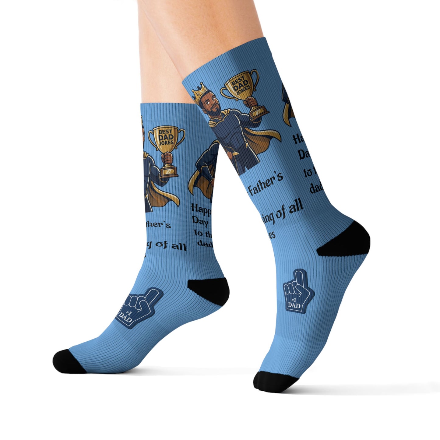 King of Dad Jokes Socks | Fathers Day Novelty