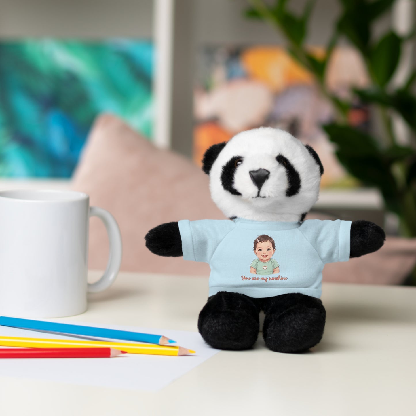 Baby Girl Stuffies with 'You are my sunshine' Tee