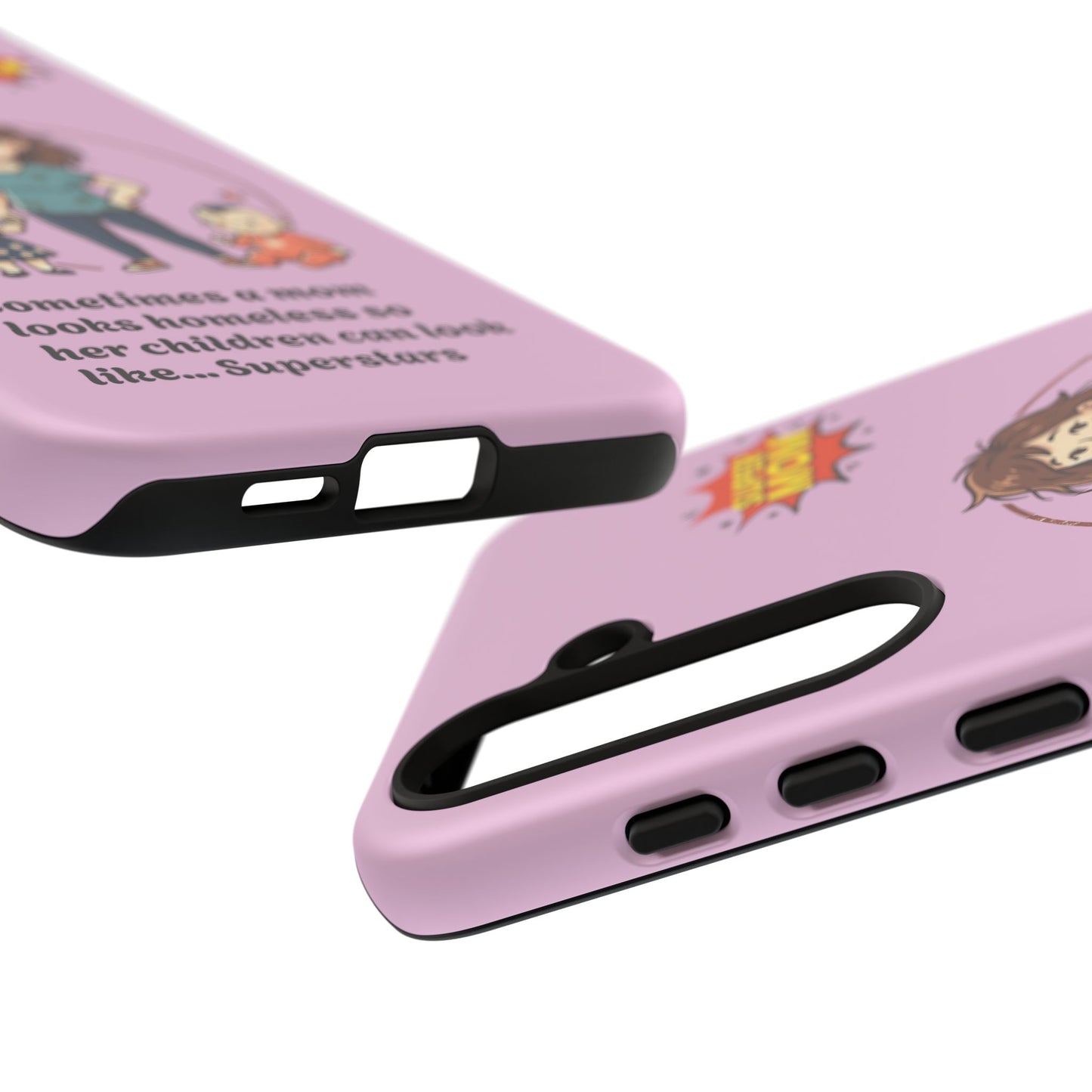 Super Mom Phone Case | Pink Phone Case, Mom Quote