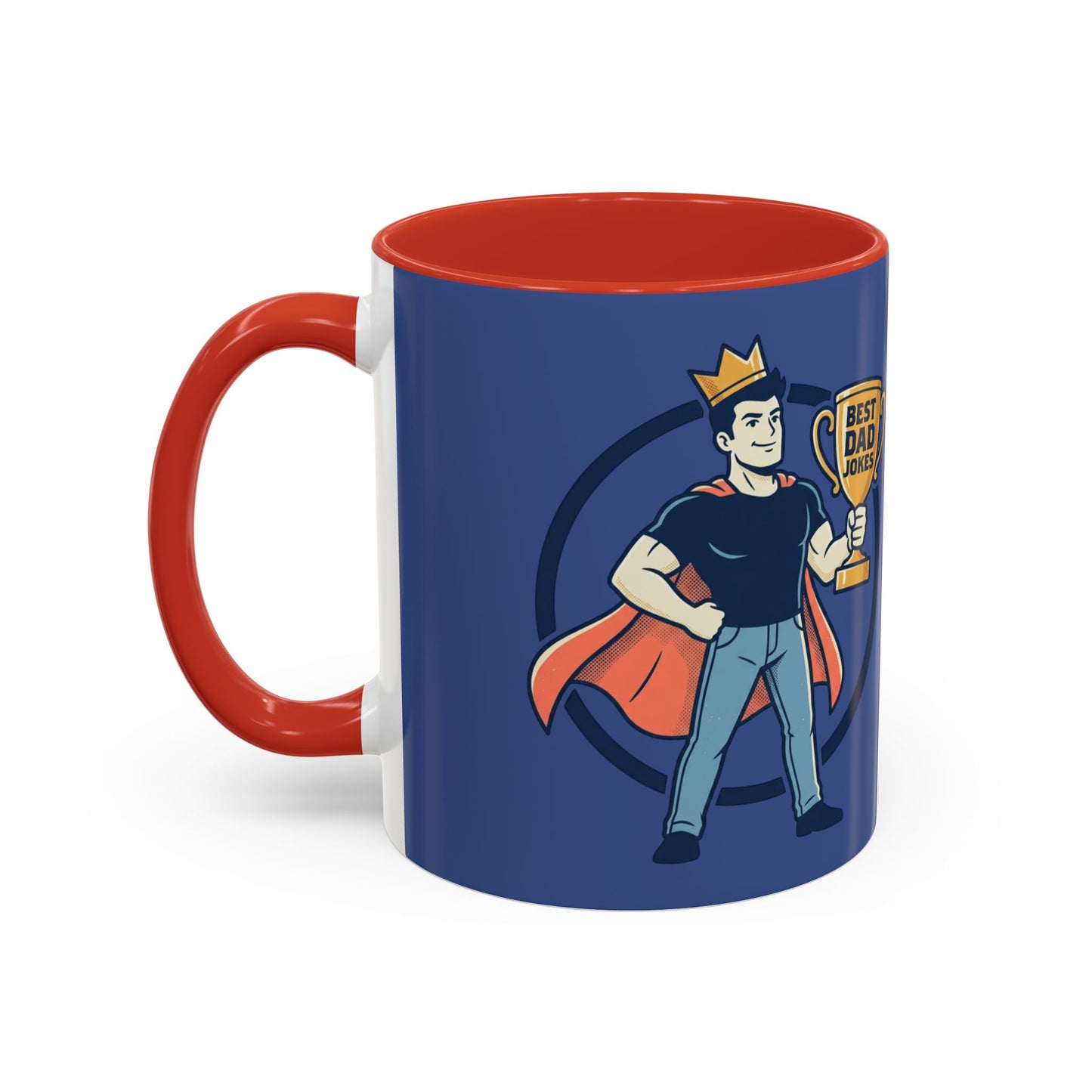 Best Dad Jokes Mug | Father's Day Coffee Mug, Accent Two-Tone