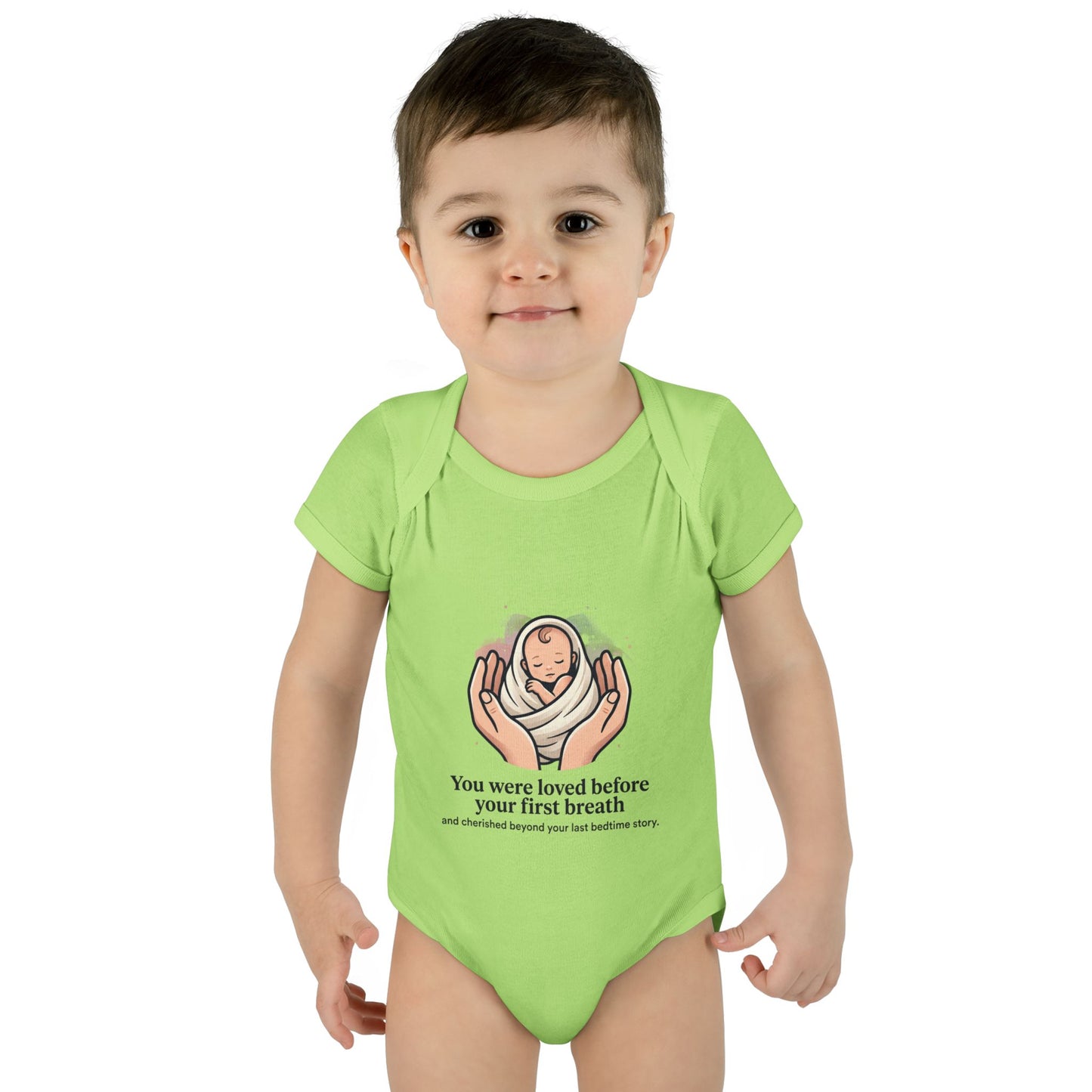 You Were Loved Before Your First Breath Infant Bodysuit – Newborn Keepsake