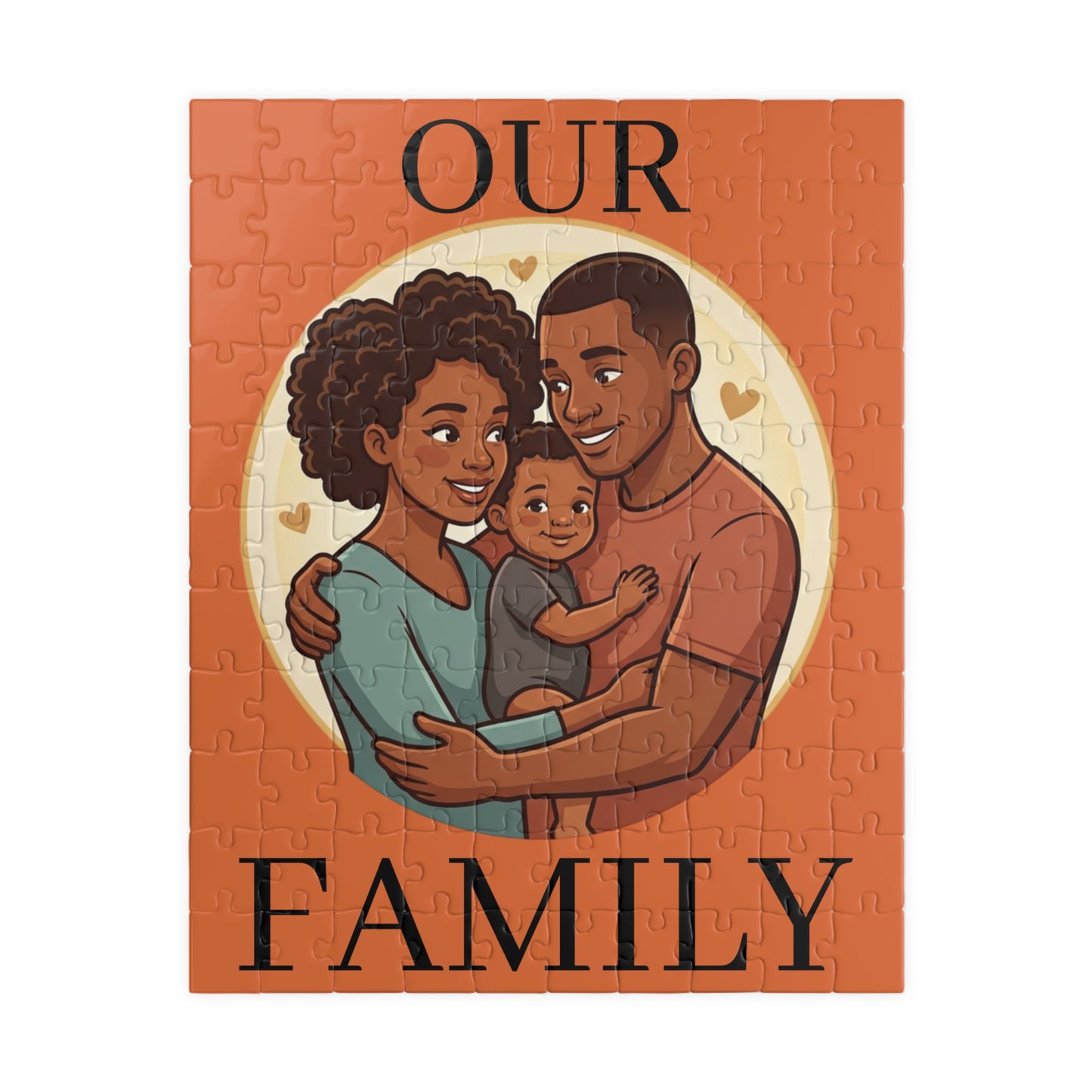 Family Portrait Puzzle – “Our Family” Jigsaw (110–1014 pcs)