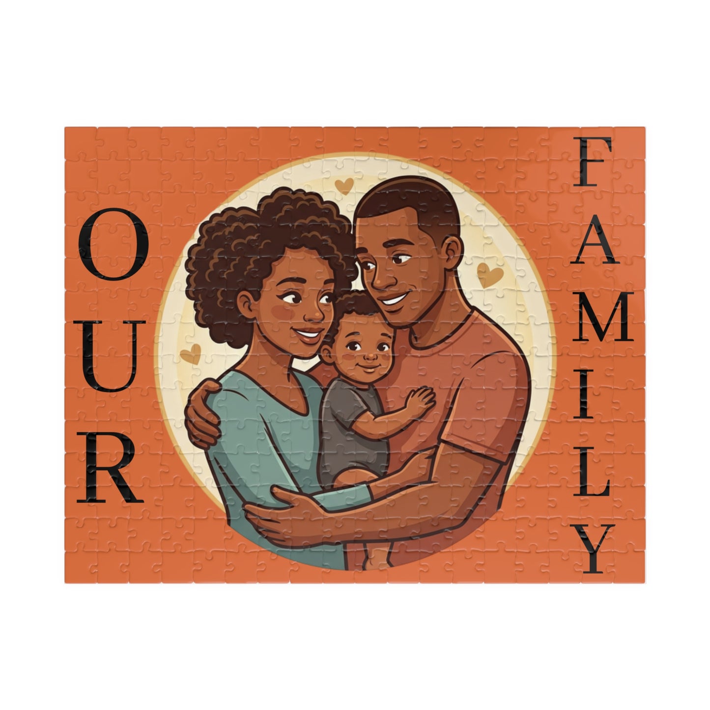 Family Portrait Puzzle – “Our Family” Jigsaw (110–1014 pcs)