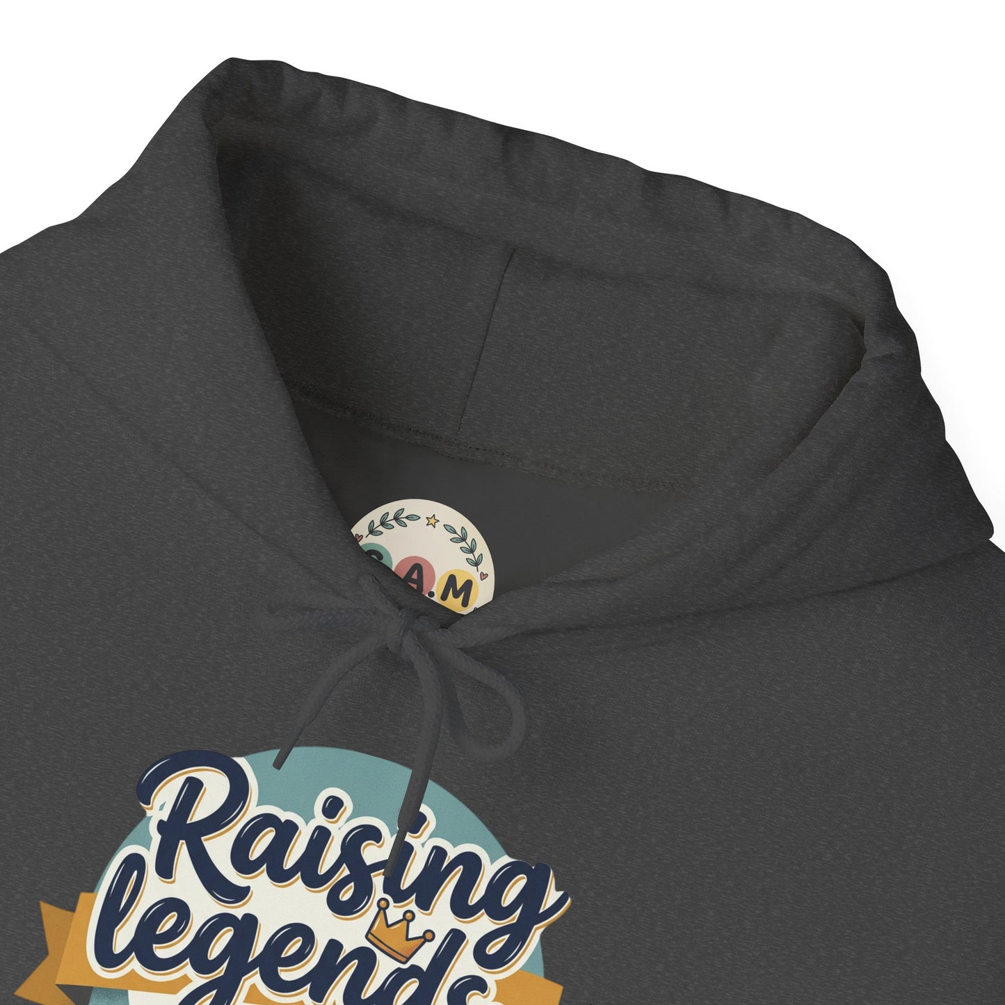 Hoodie — "Raising Legends... one meltdown at a time" Retro Parenthood Sweatshirt