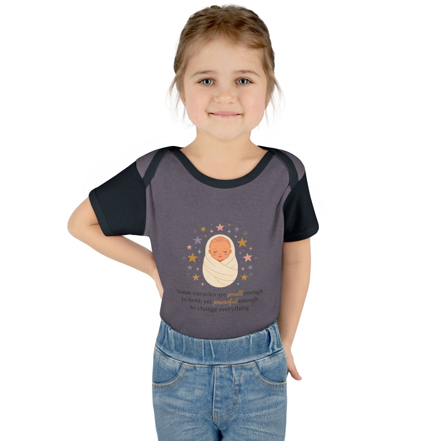 Newborn Swaddle Baby Bodysuit – "Some miracles are small enough to hold"