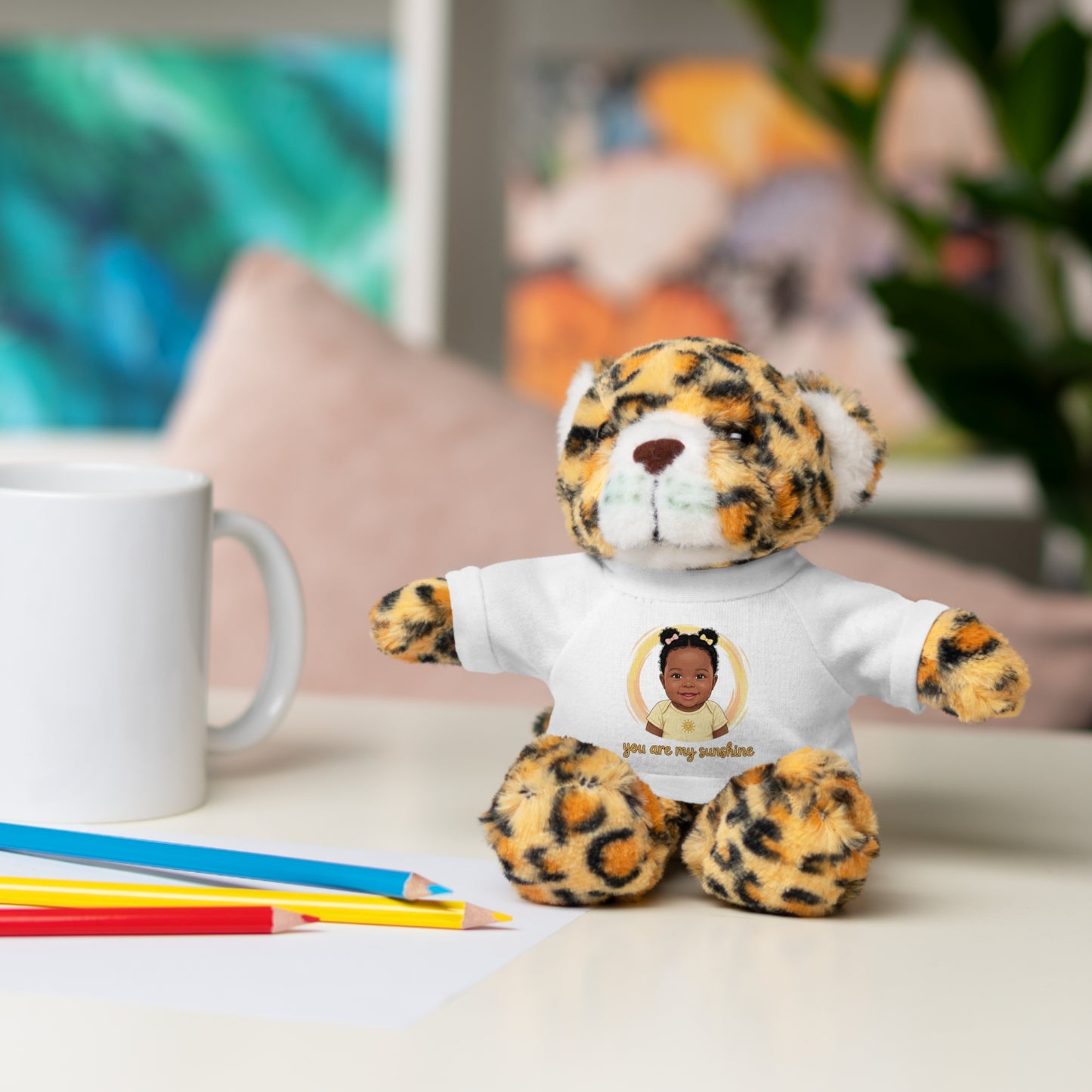 Baby Girl Stuffies with 'You are my sunshine' Tee