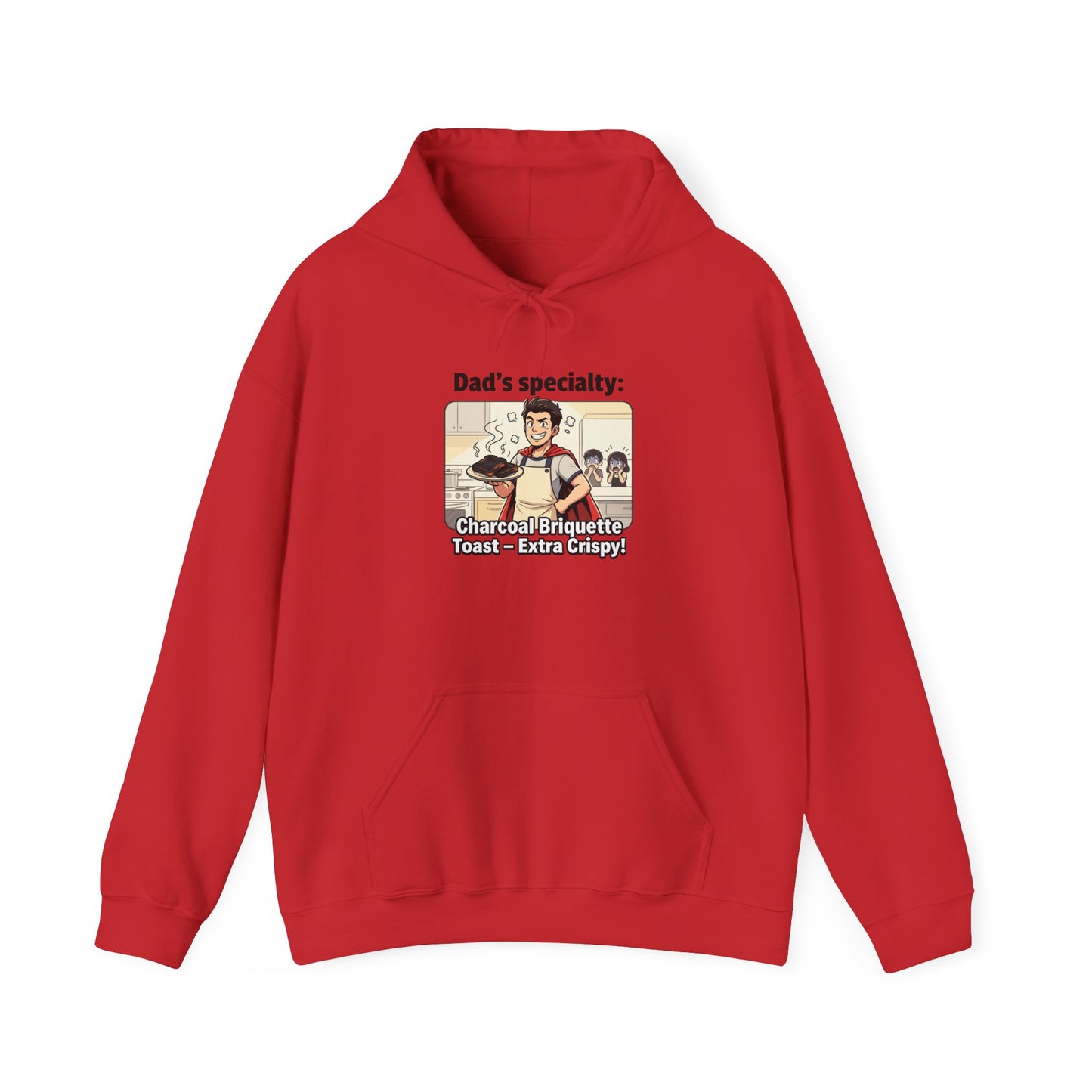 Dad’s Specialty: Charcoal Grilling Hooded Sweatshirt — Funny BBQ Dad Gift
