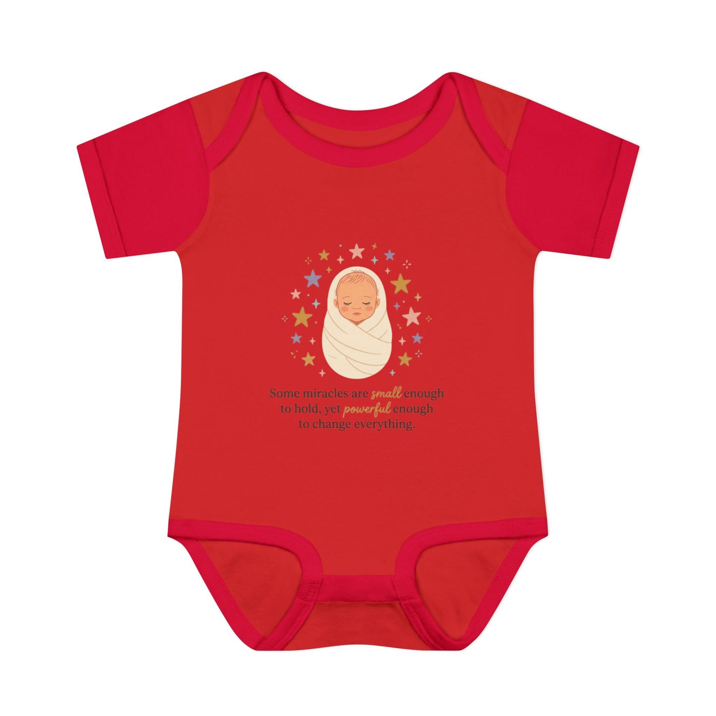 Newborn Swaddle Baby Bodysuit – "Some miracles are small enough to hold"