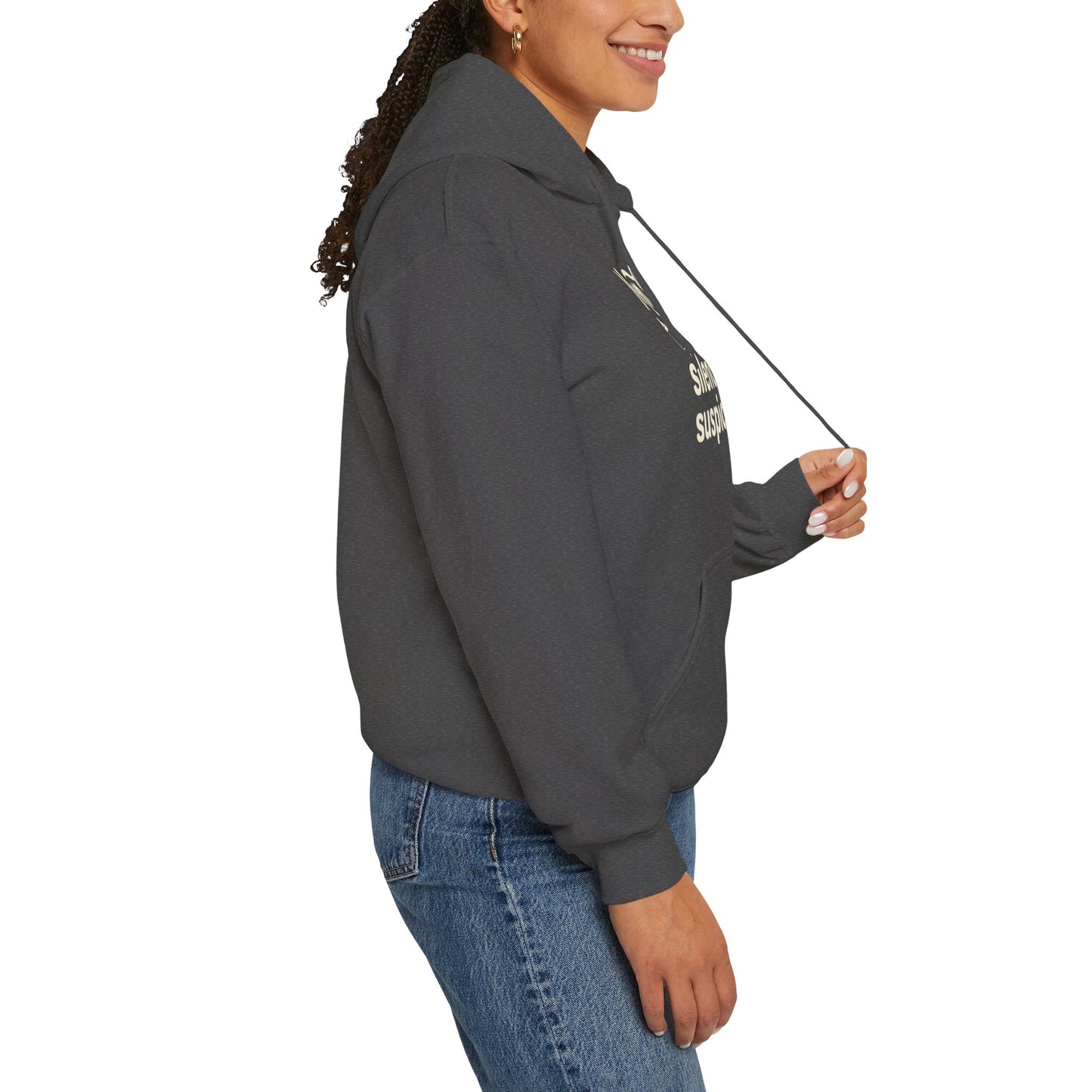 Mom Life Hoodie - "Mom Life: Where Silence Is Suspicious" Cozy Pullover for Moms, Funny Mother's Day Gift