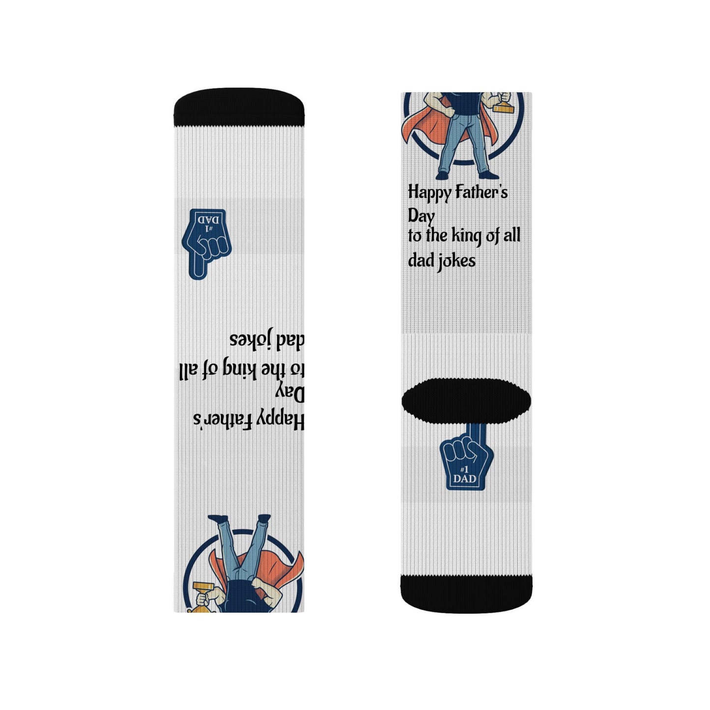 King of Dad Jokes Socks | Fathers Day Novelty