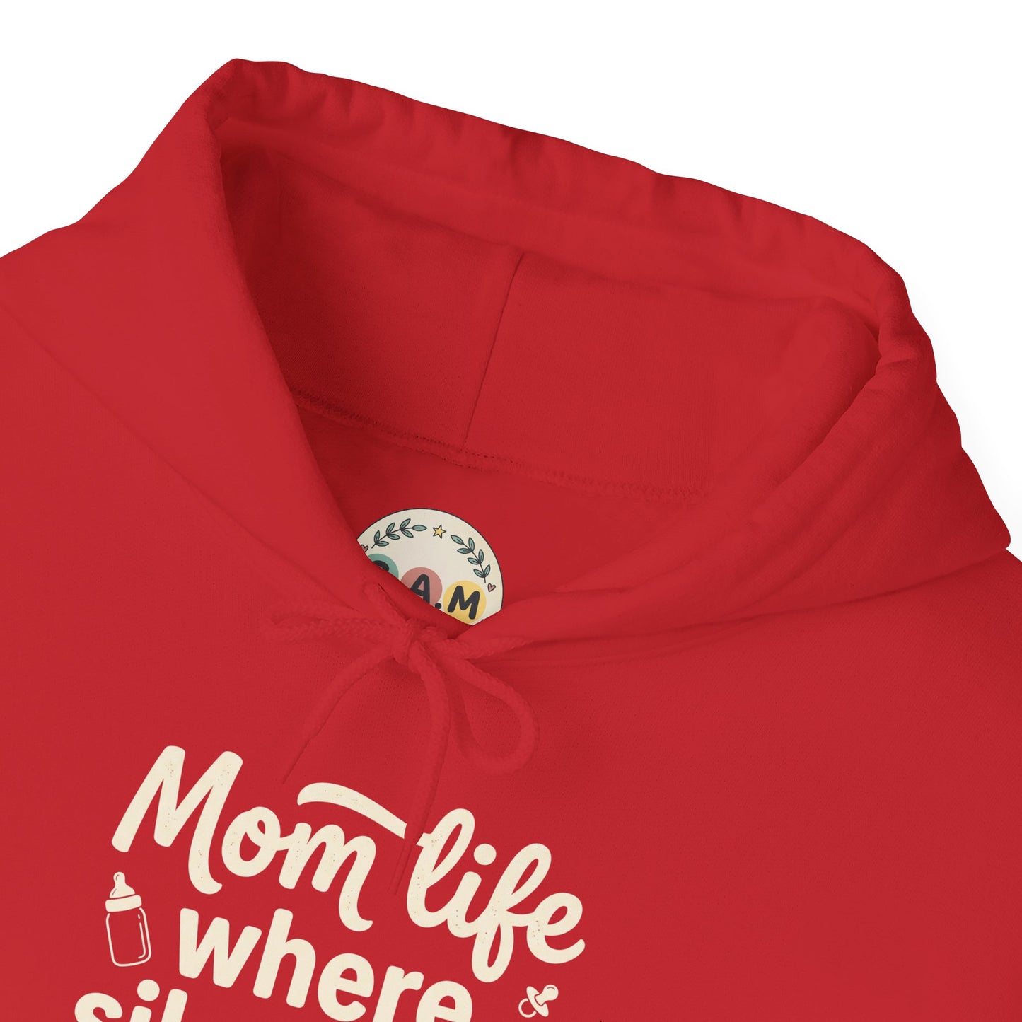 Mom Life Hoodie - "Mom Life: Where Silence Is Suspicious" Cozy Pullover for Moms, Funny Mother's Day Gift