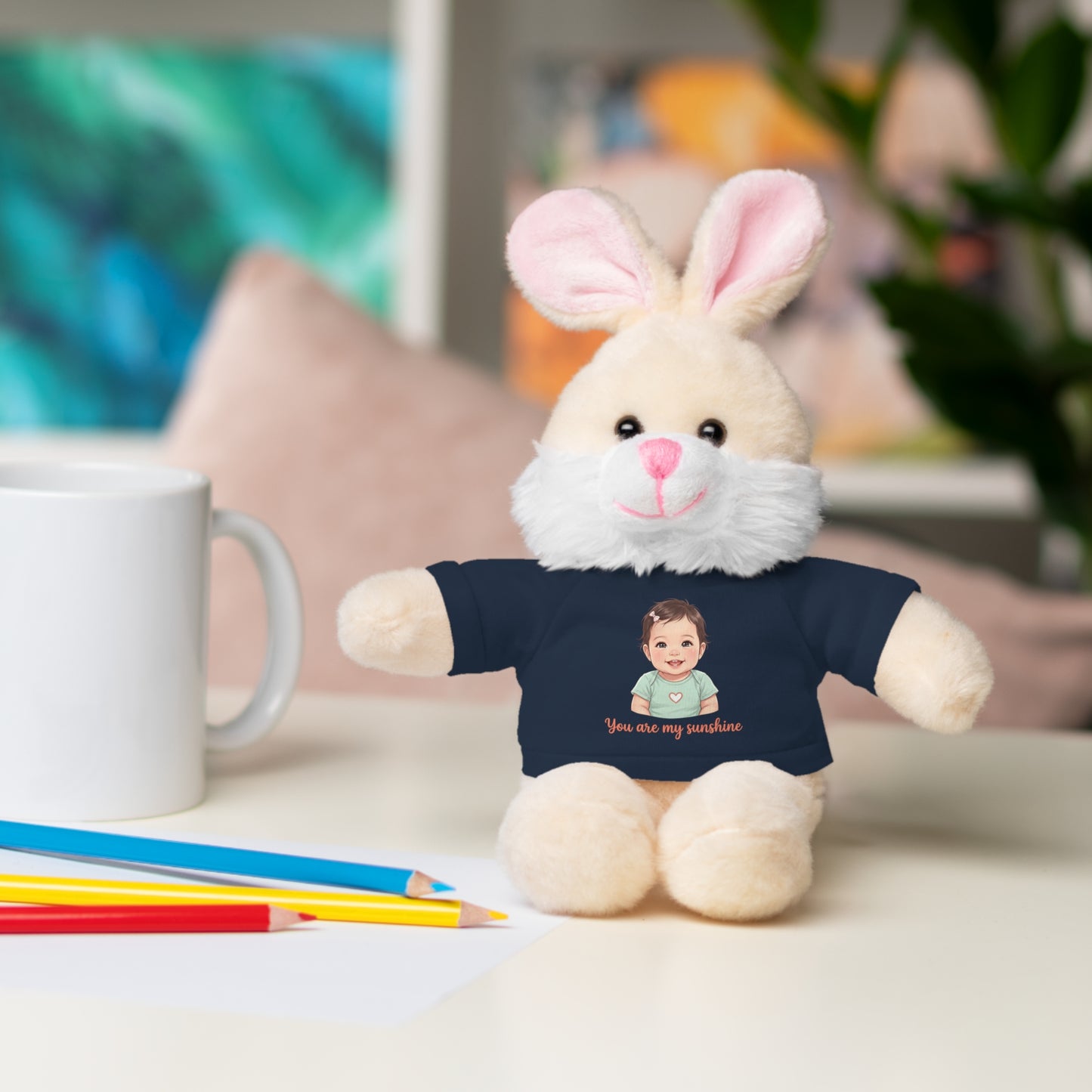 Baby Girl Stuffies with 'You are my sunshine' Tee
