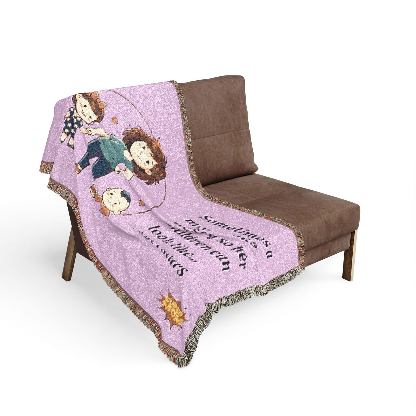 Super Mom Woven Blanket