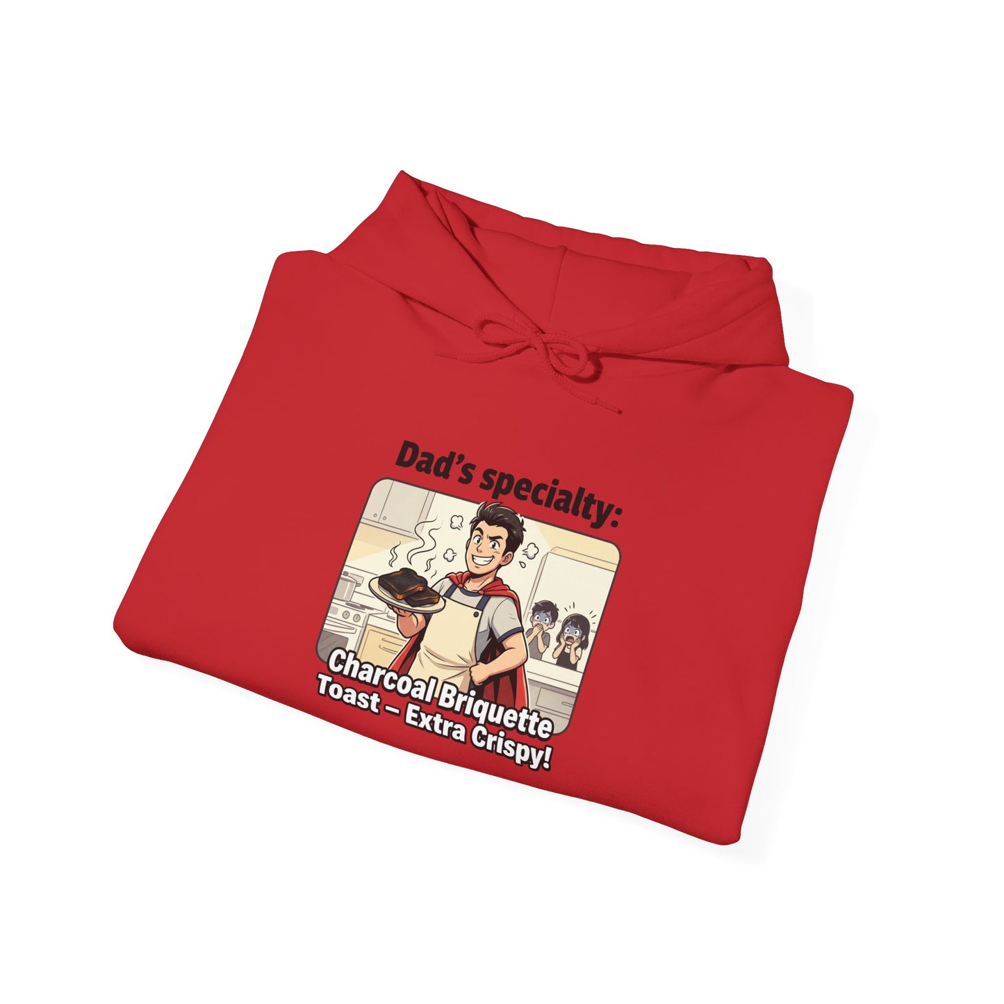 Dad’s Specialty: Charcoal Grilling Hooded Sweatshirt — Funny BBQ Dad Gift