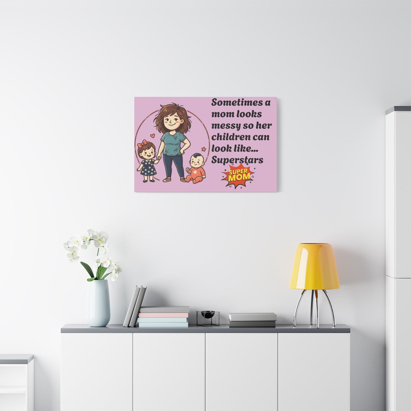 Super Mom Canvas