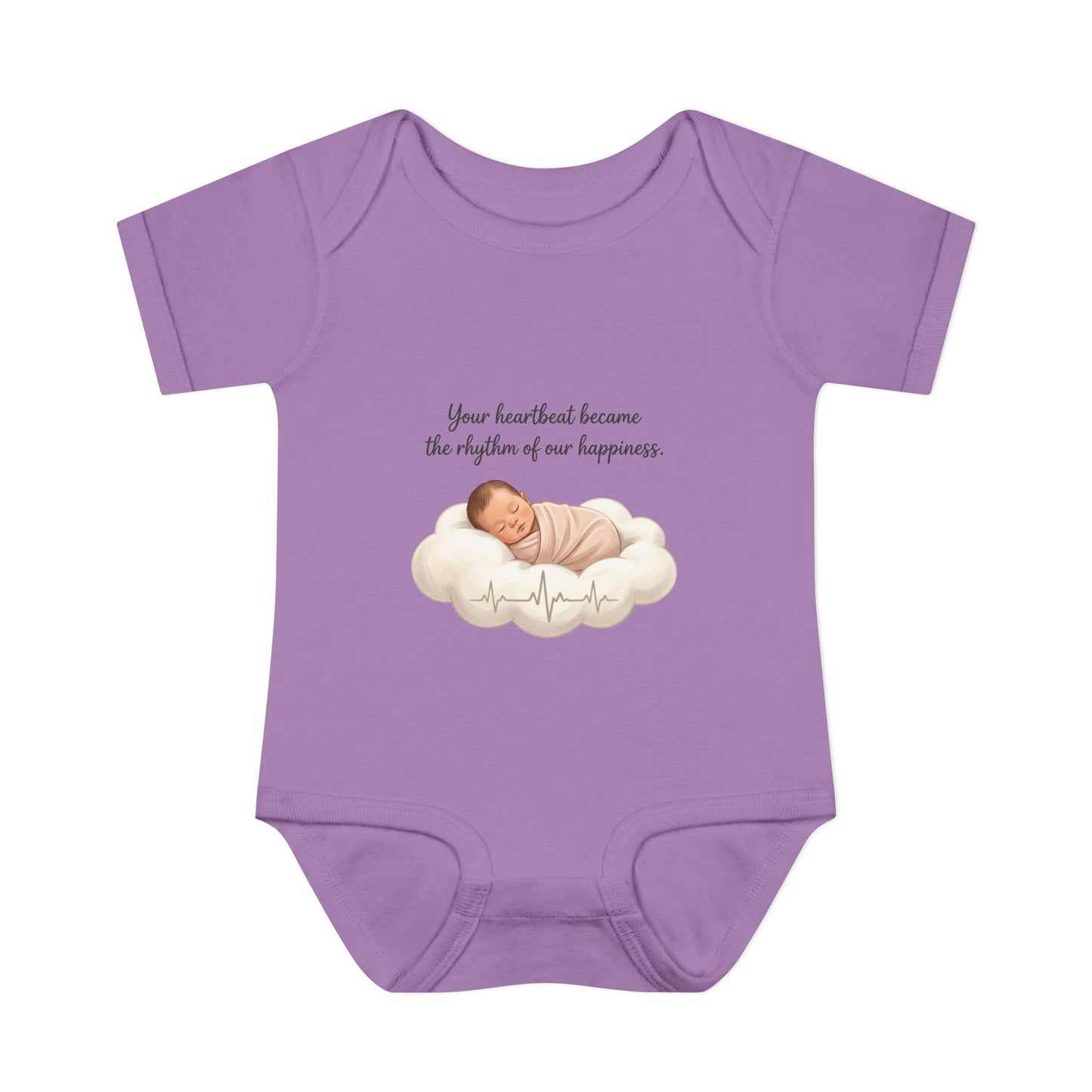 Infant Bodysuit — "Your heartbeat became the rhythm of our happiness" Newborn Baby Gift