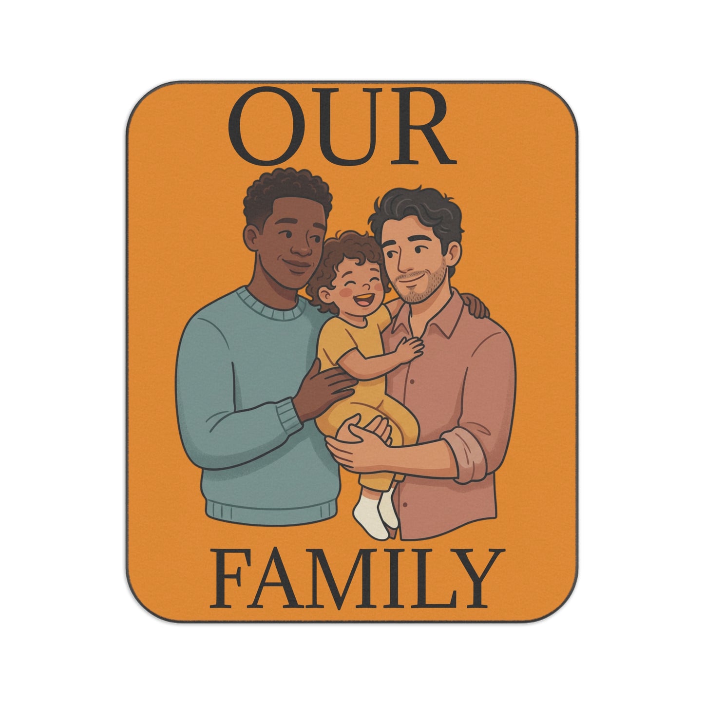 Our Family Picnic Blanket – Family Illustration Outdoor Blanket