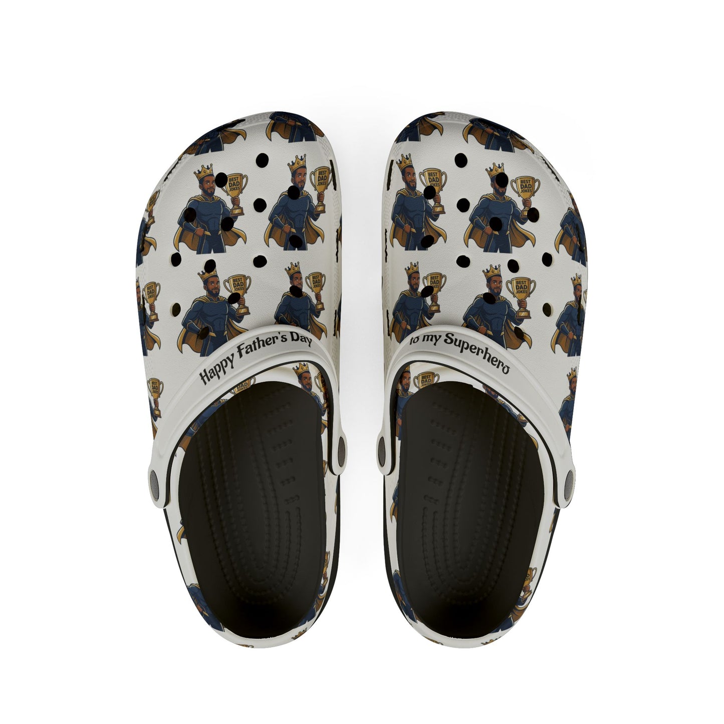 Superhero Dad Foam Rubber Shoes (AOP)