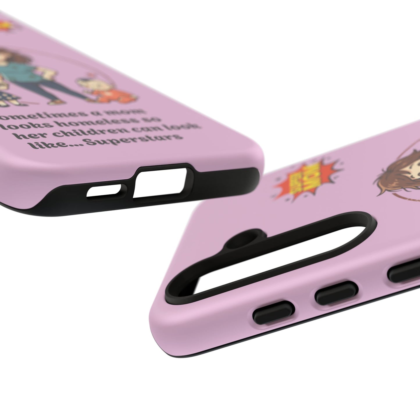 Super Mom Phone Case | Pink Phone Case, Mom Quote