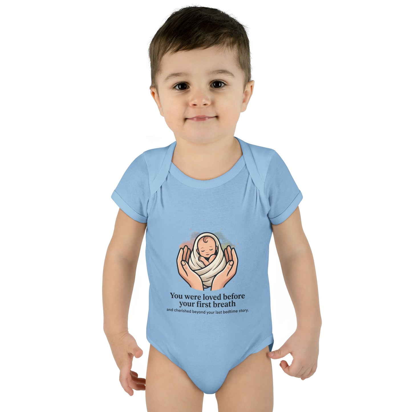 You Were Loved Before Your First Breath Infant Bodysuit – Newborn Keepsake