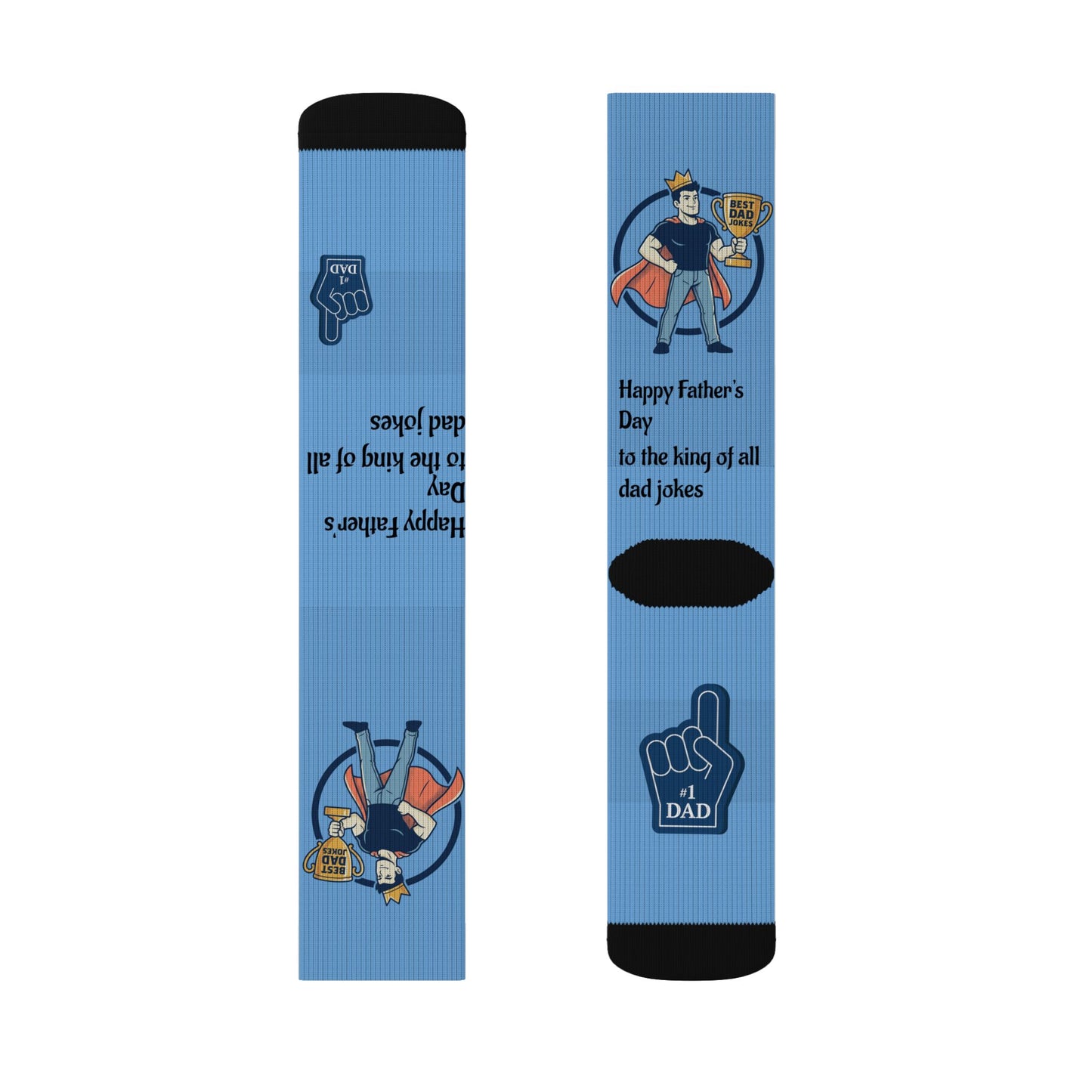 King of Dad Jokes Socks | Fathers Day Novelty
