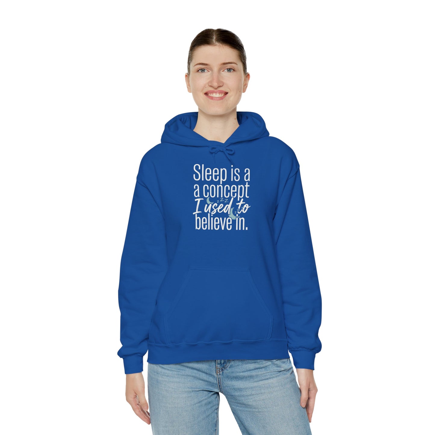 Sleep Is a Concept Hoodie – Funny Insomnia Quote Pullover
