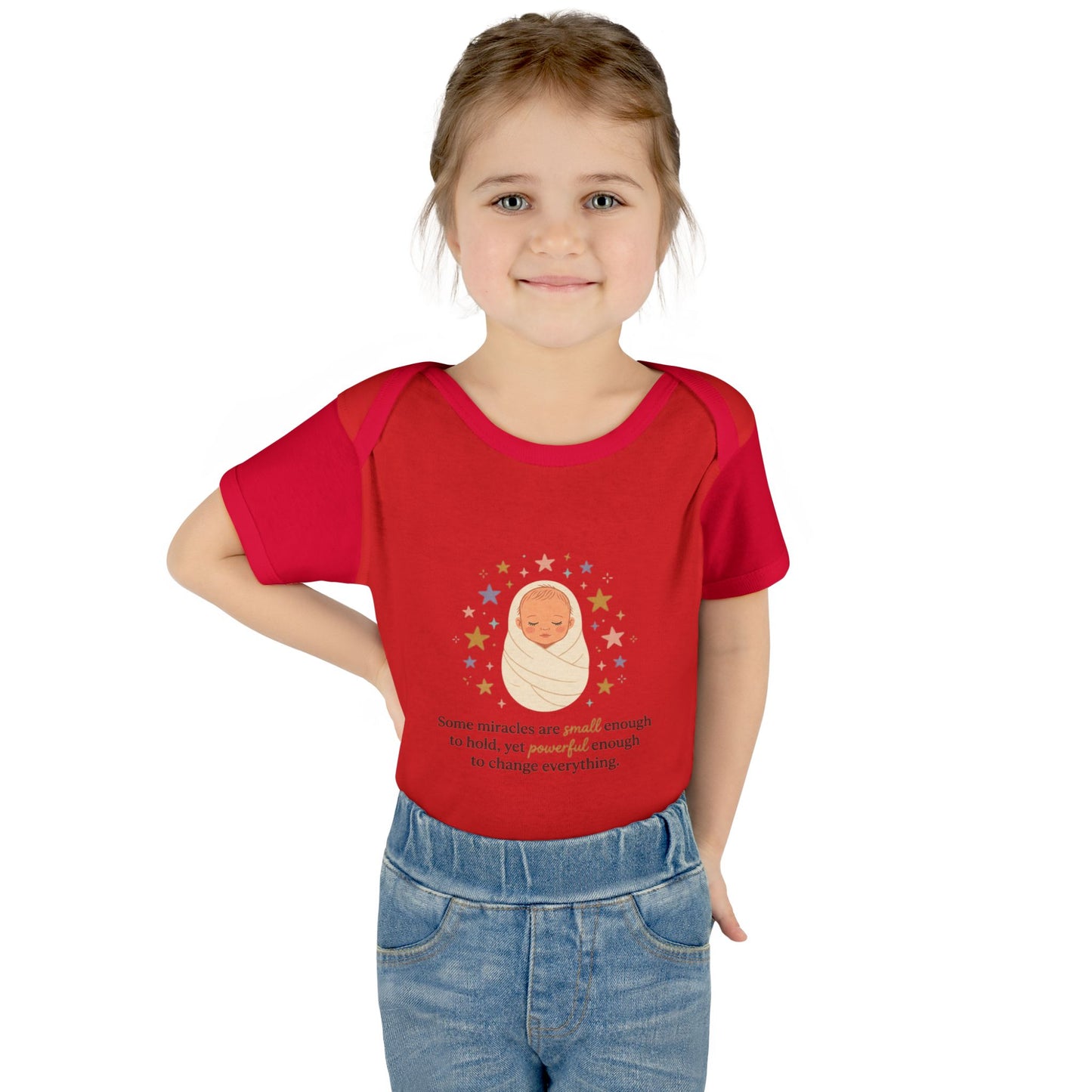 Newborn Swaddle Baby Bodysuit – "Some miracles are small enough to hold"