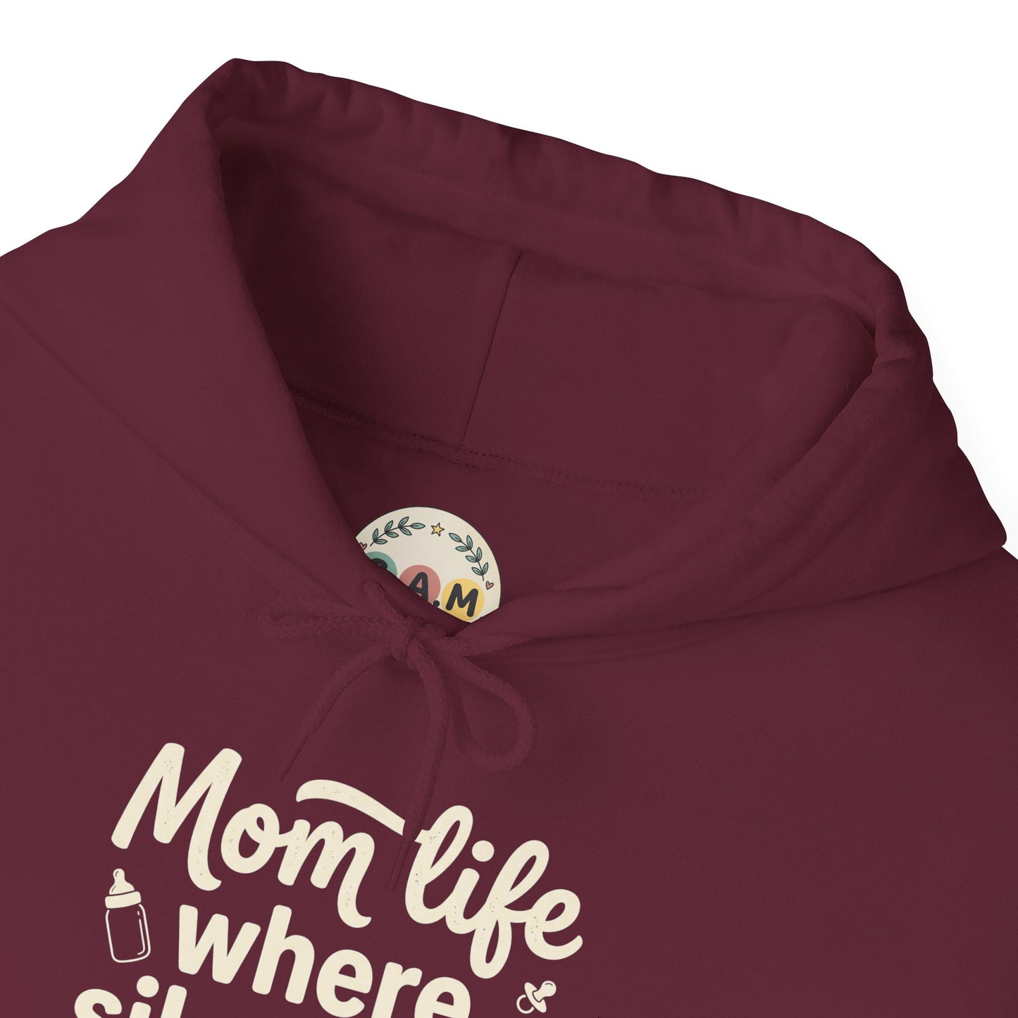 Mom Life Hoodie - "Mom Life: Where Silence Is Suspicious" Cozy Pullover for Moms, Funny Mother's Day Gift