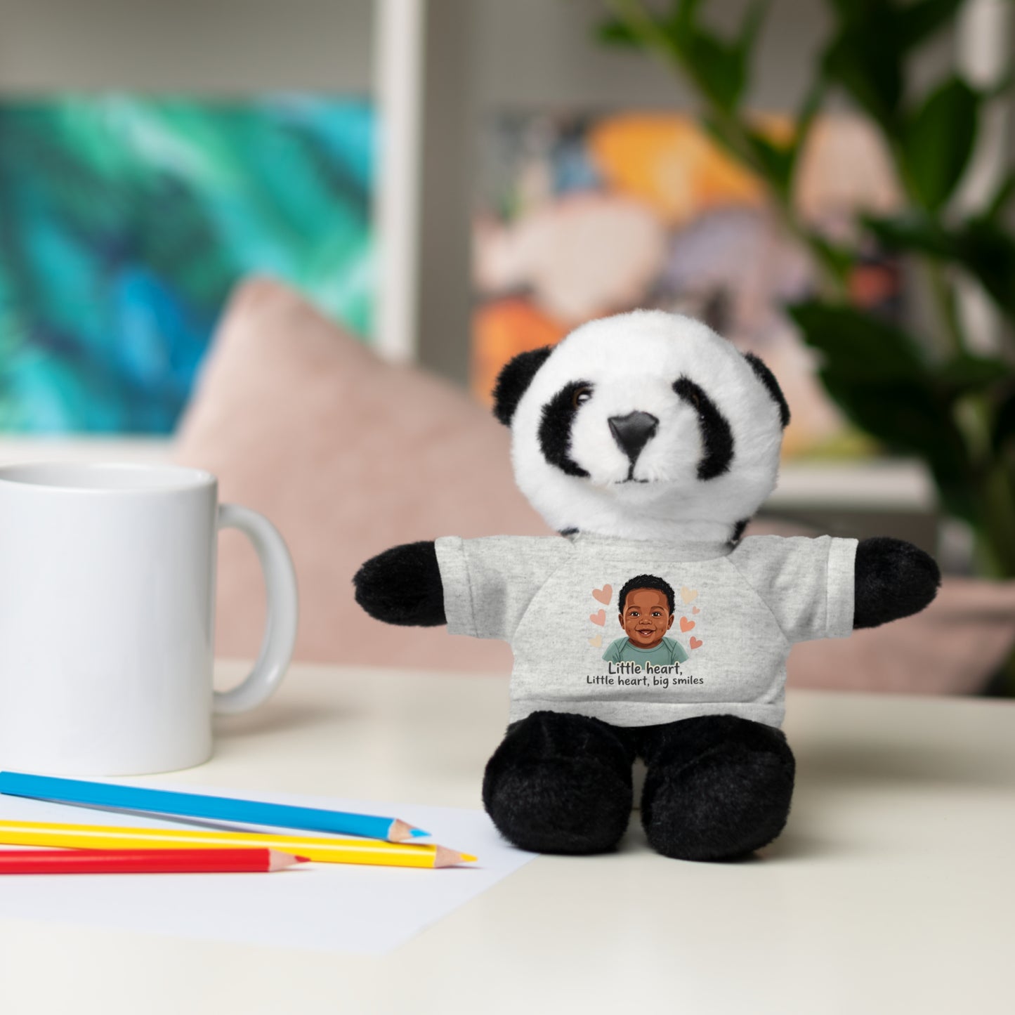 Baby Boy Stuffies with 'Little loved, big smile' Tee