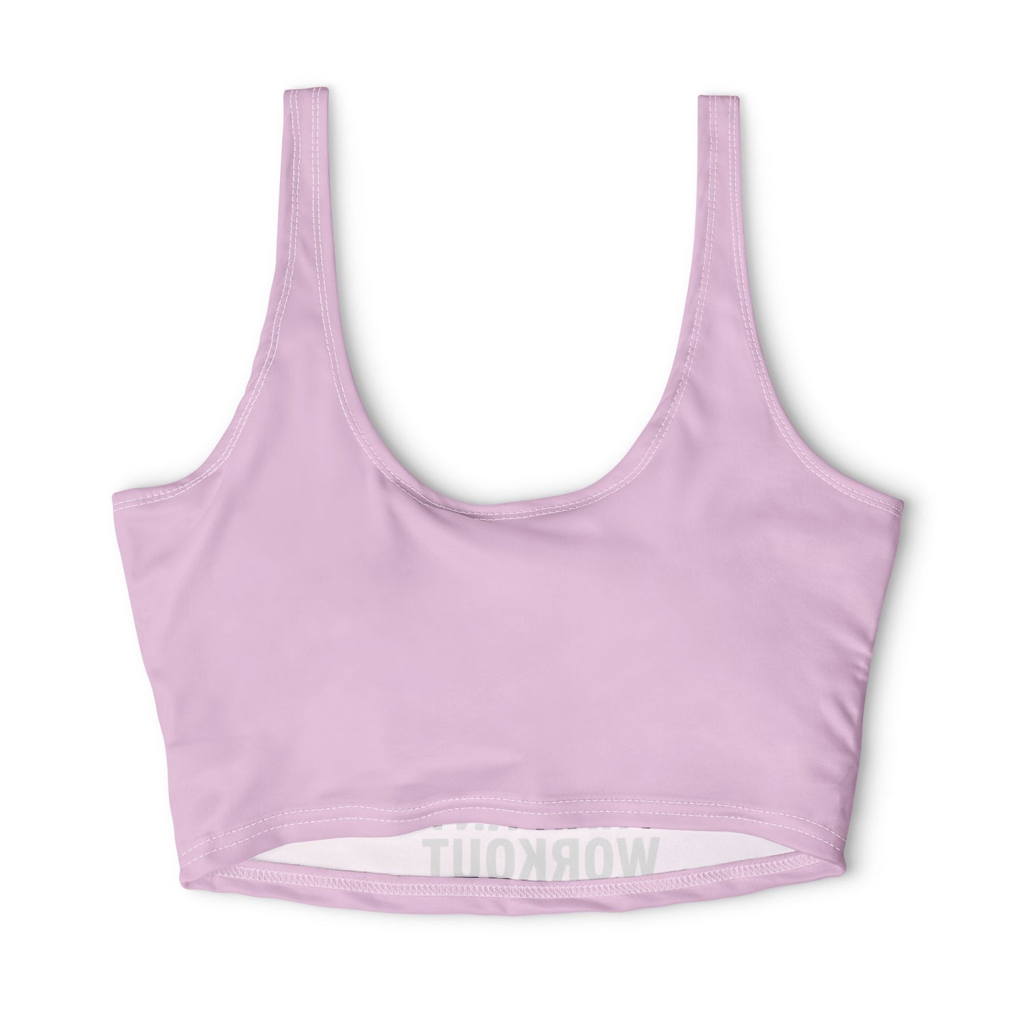 Mom Life Sports Bra — “Mom Life Made Me Tougher Than Any Workout” Pink Athletic Crop