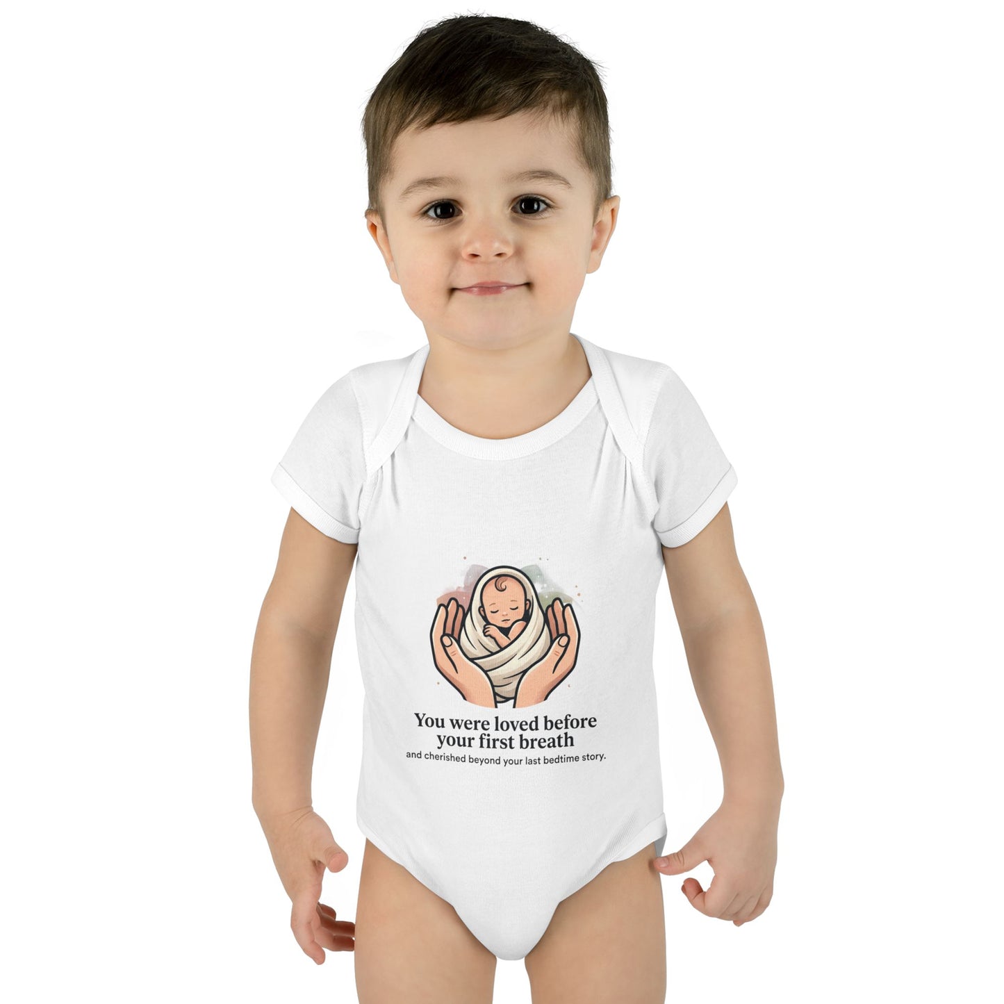 You Were Loved Before Your First Breath Infant Bodysuit – Newborn Keepsake