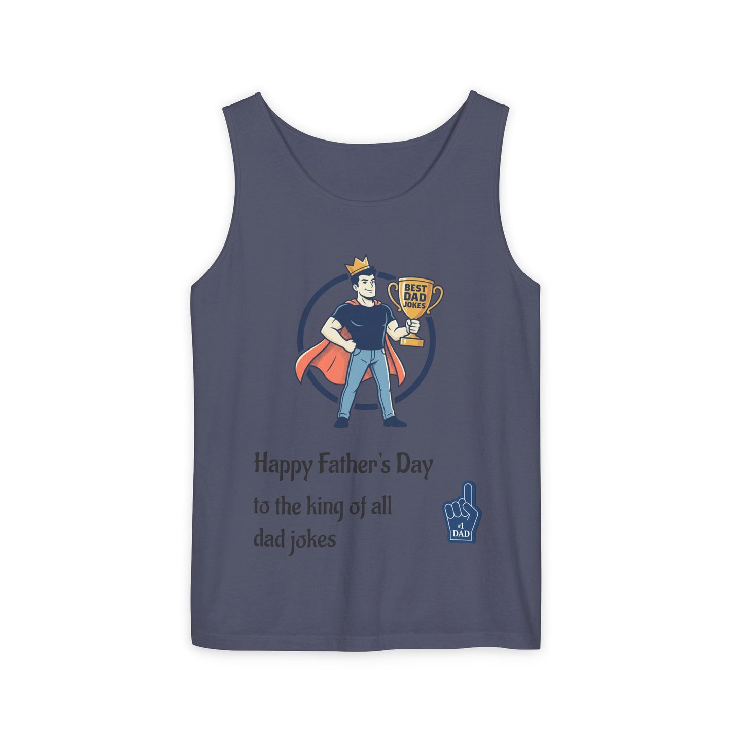 King of Dad Jokes tank top | Father's Day funny dad joke tee