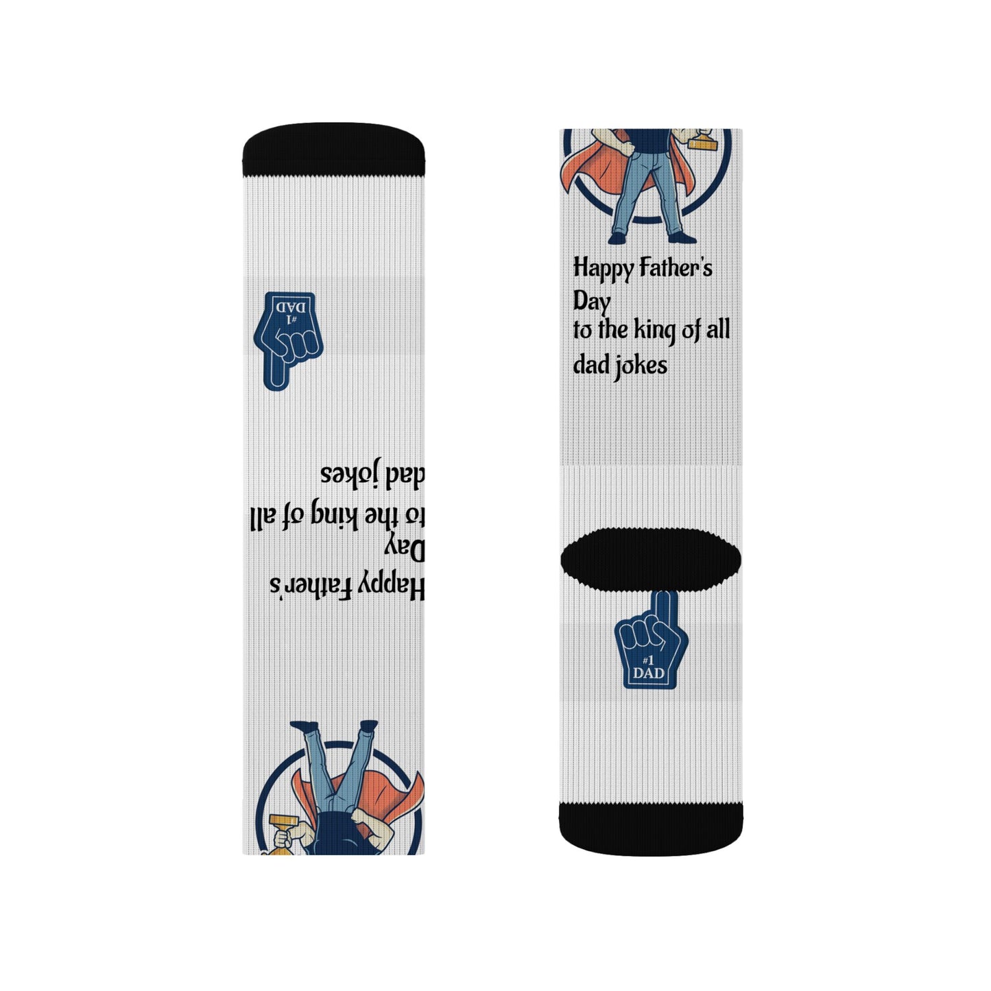King of Dad Jokes Socks | Fathers Day Novelty