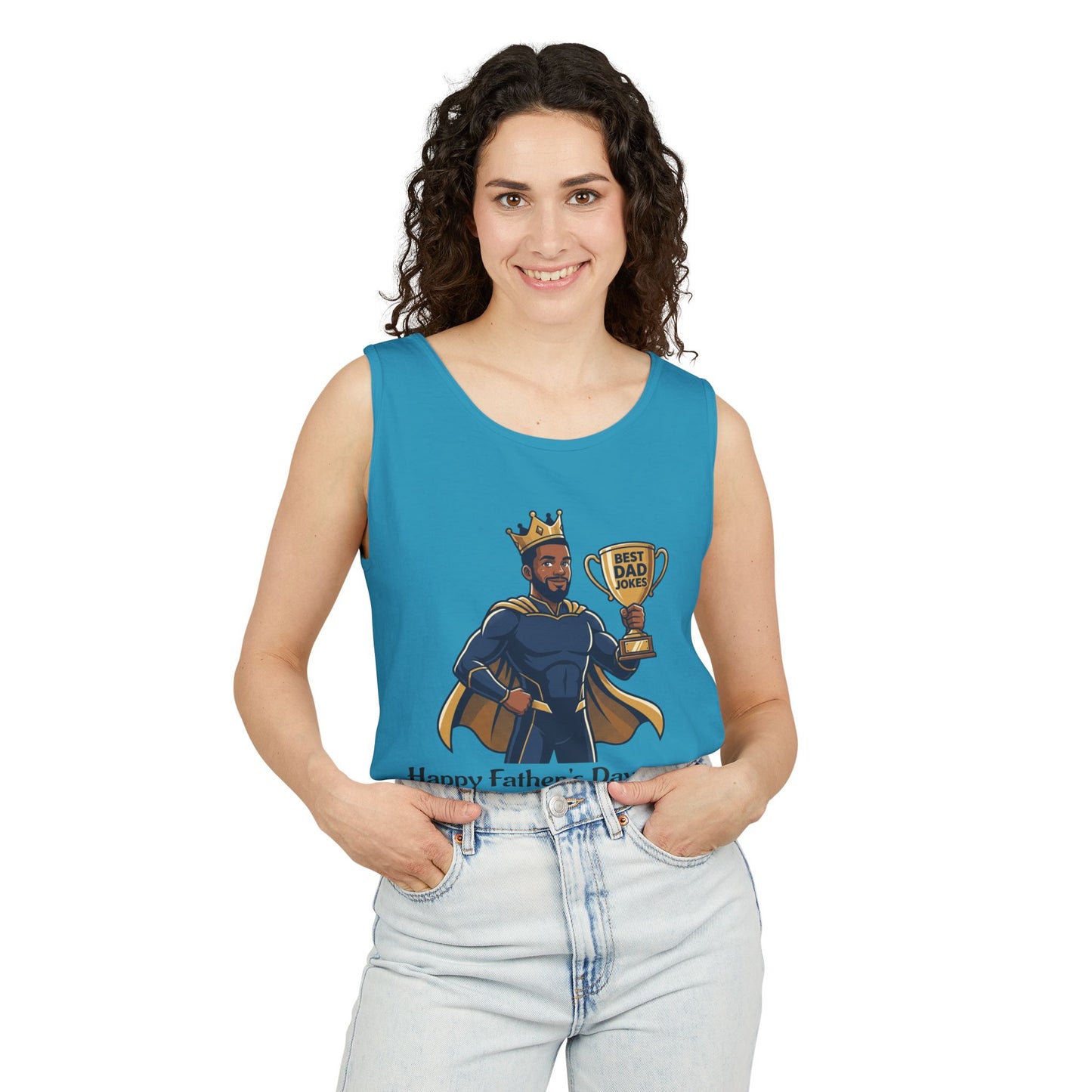 King of Dad Jokes tank top | Father's Day funny dad joke tee