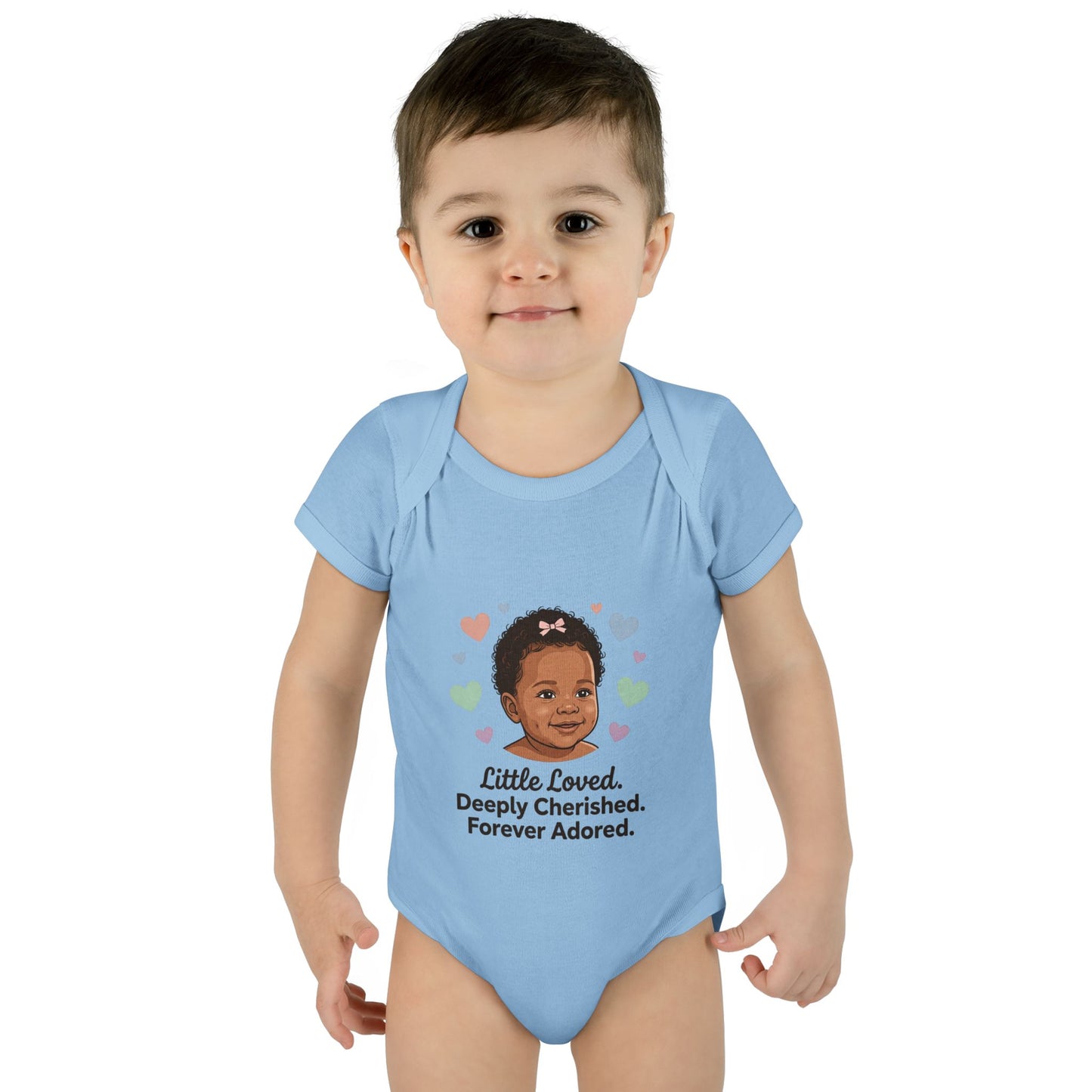 Little Loved Infant Bodysuit — "Little Loved. Deeply Cherished. Forever Adored." Baby Onesie