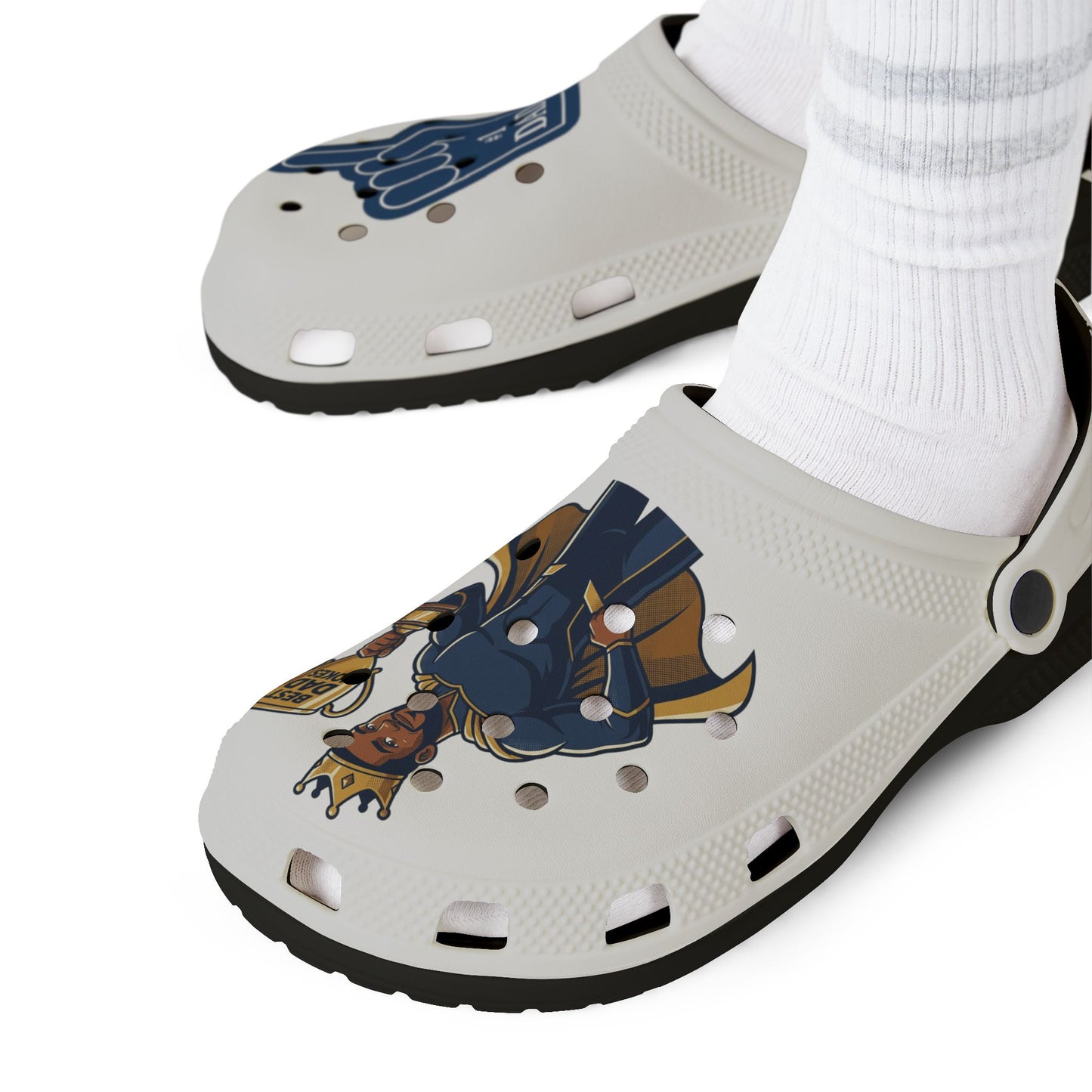 Nr. 1 Dad Foam Rubber Shoes (AOP)