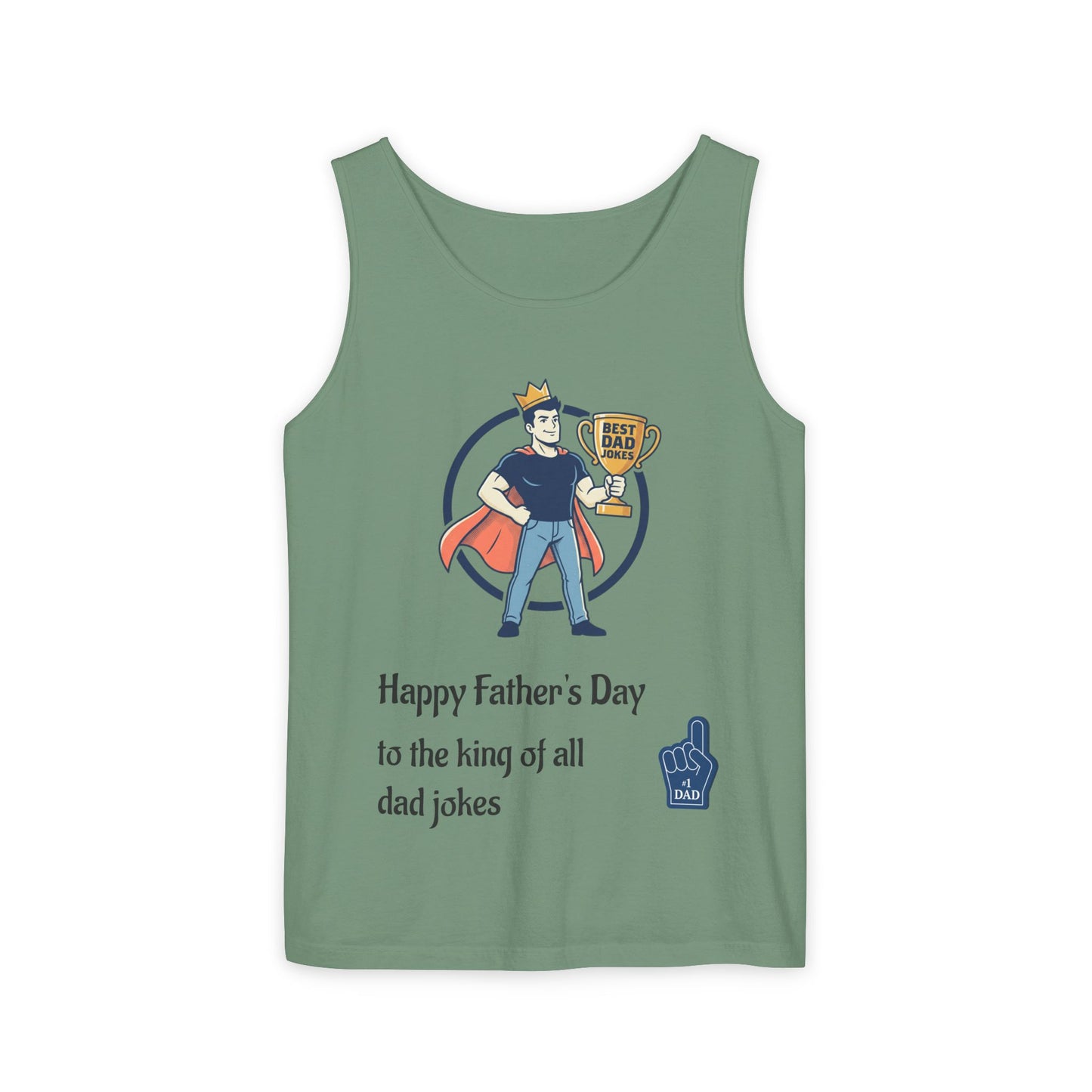 King of Dad Jokes tank top | Father's Day funny dad joke tee